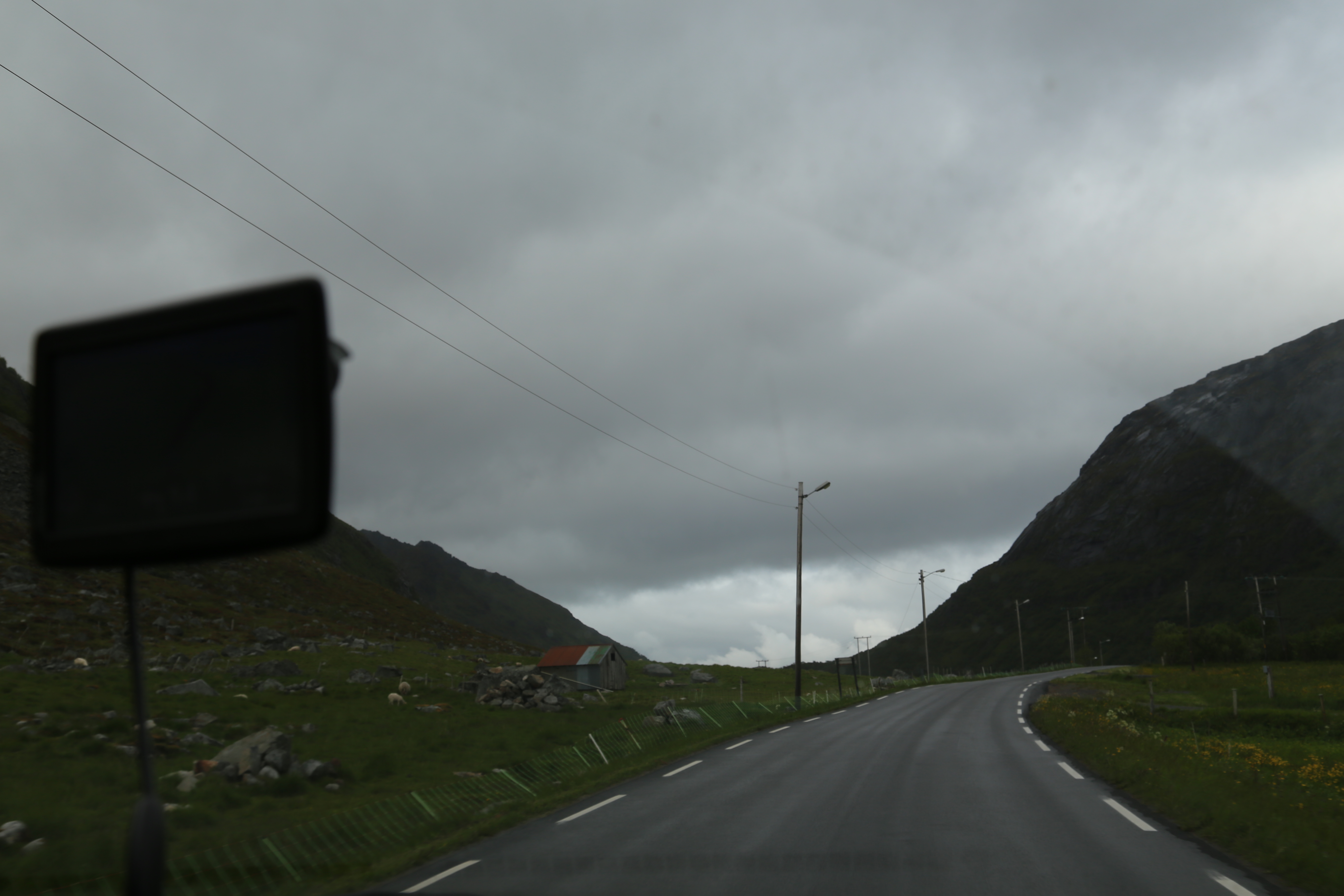 2014 Europe Trip Day 18 - Norway (Lofoten Islands: Sordal Tunnel (4 miles),  Sloverfjord Tunnel (2 miles), Chocolate Chip Rolls, Svolvaer, Lofoten Stockfish (Hanging Cod), Fishing Village Named Å, Snails, Fiskeburger (Fish Burger), Wild Reindeer) 