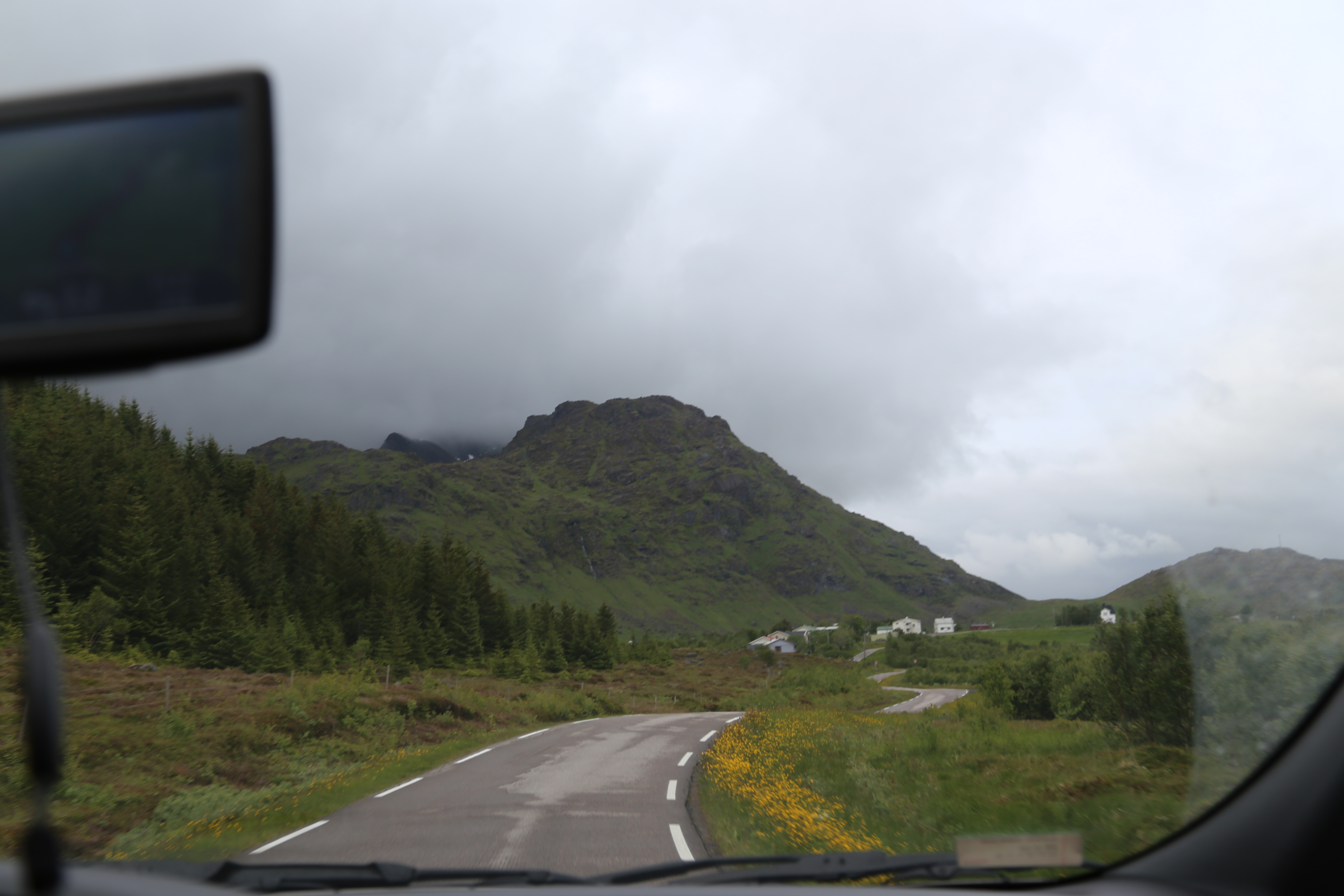 2014 Europe Trip Day 18 - Norway (Lofoten Islands: Sordal Tunnel (4 miles),  Sloverfjord Tunnel (2 miles), Chocolate Chip Rolls, Svolvaer, Lofoten Stockfish (Hanging Cod), Fishing Village Named Å, Snails, Fiskeburger (Fish Burger), Wild Reindeer) 