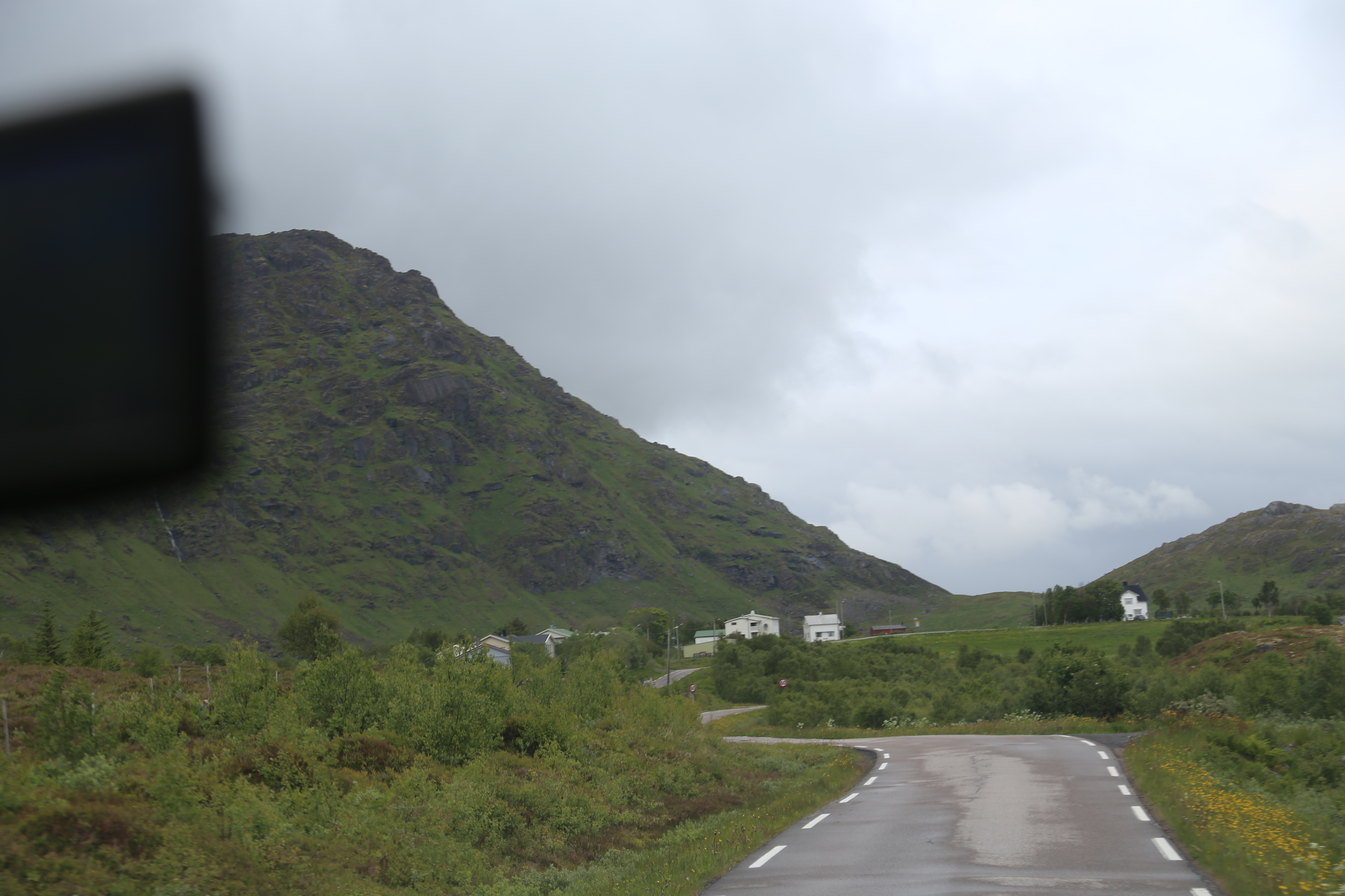 2014 Europe Trip Day 18 - Norway (Lofoten Islands: Sordal Tunnel (4 miles),  Sloverfjord Tunnel (2 miles), Chocolate Chip Rolls, Svolvaer, Lofoten Stockfish (Hanging Cod), Fishing Village Named Å, Snails, Fiskeburger (Fish Burger), Wild Reindeer) 