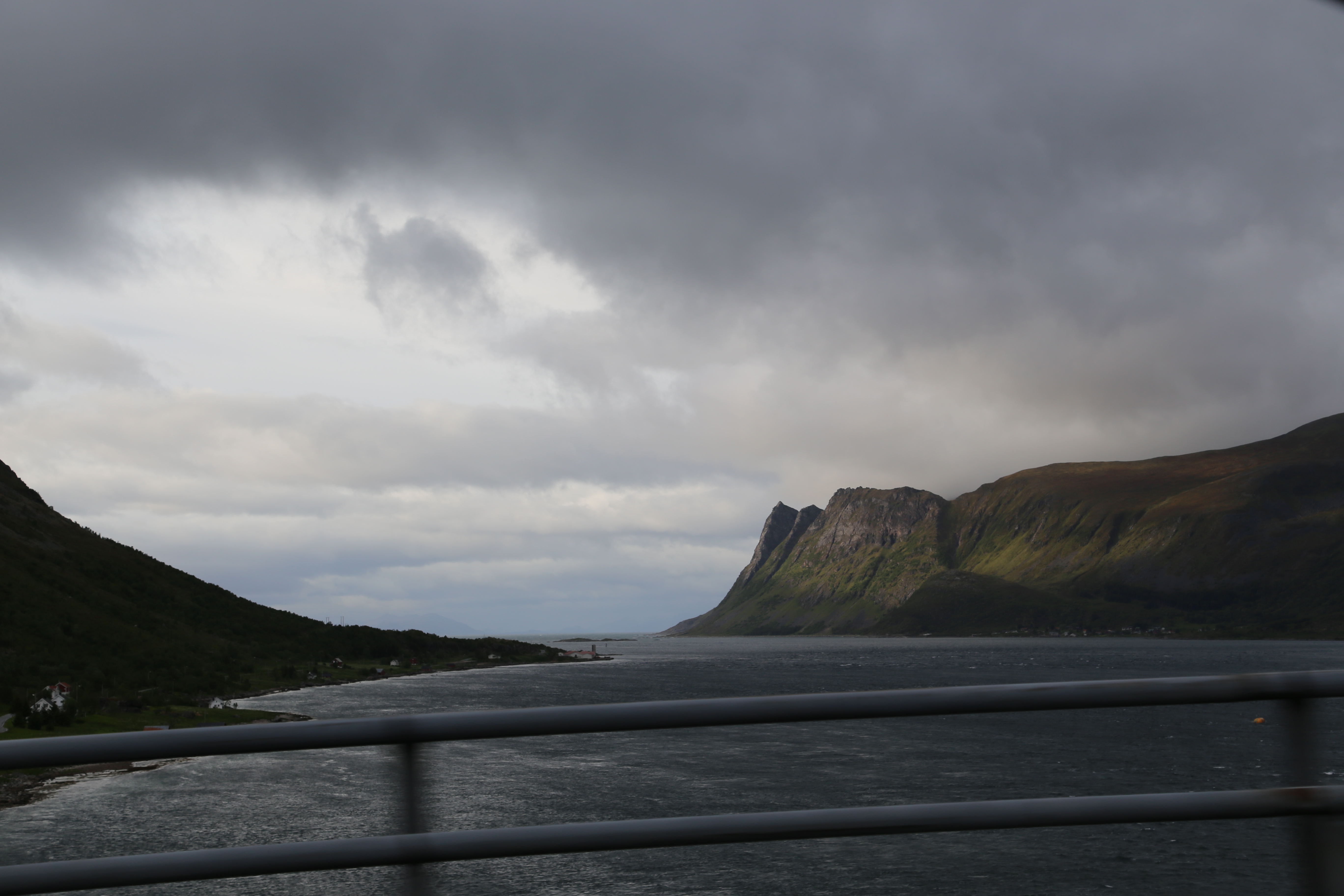 2014 Europe Trip Day 18 - Norway (Lofoten Islands: Sordal Tunnel (4 miles),  Sloverfjord Tunnel (2 miles), Chocolate Chip Rolls, Svolvaer, Lofoten Stockfish (Hanging Cod), Fishing Village Named Å, Snails, Fiskeburger (Fish Burger), Wild Reindeer) 