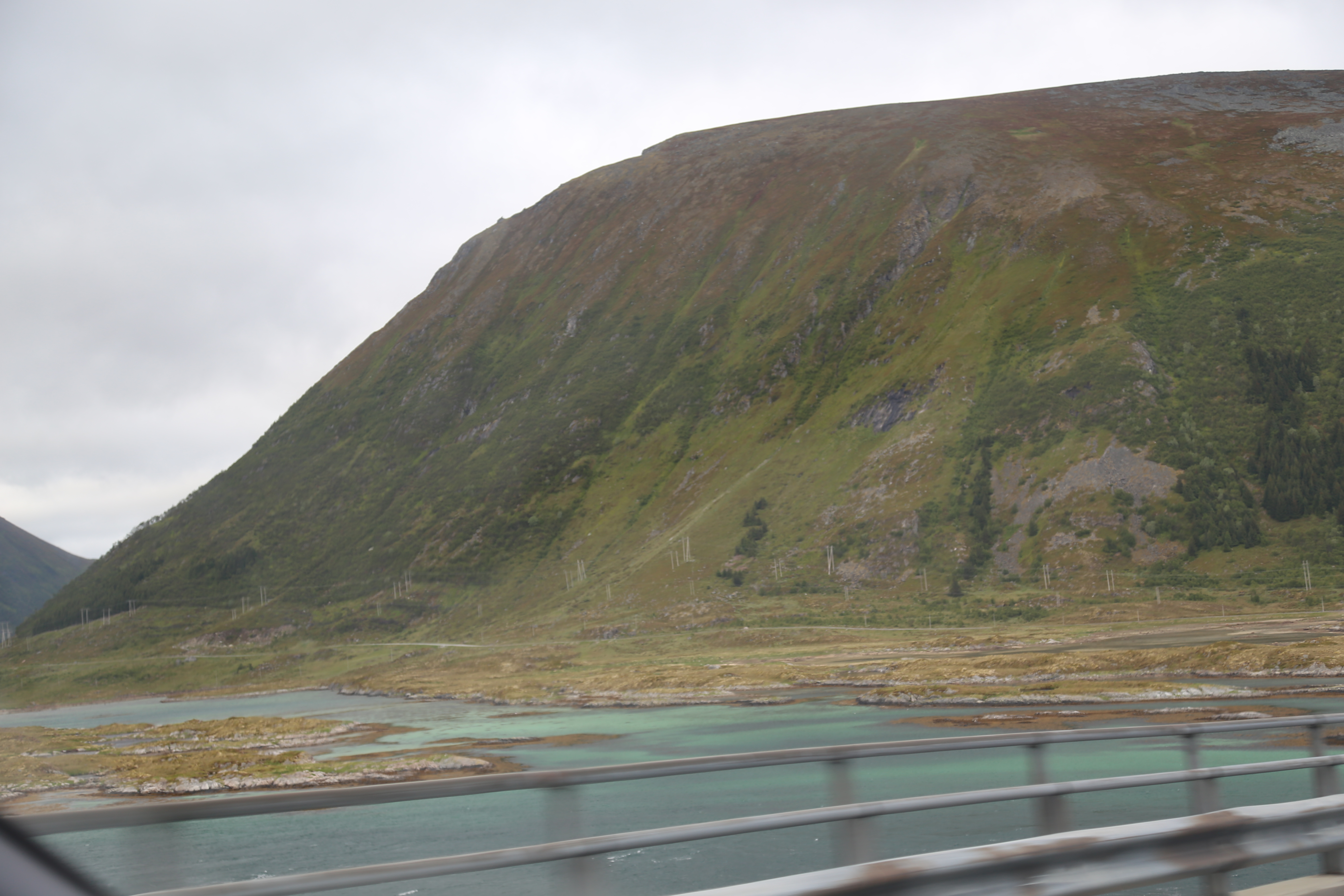 2014 Europe Trip Day 18 - Norway (Lofoten Islands: Sordal Tunnel (4 miles),  Sloverfjord Tunnel (2 miles), Chocolate Chip Rolls, Svolvaer, Lofoten Stockfish (Hanging Cod), Fishing Village Named Å, Snails, Fiskeburger (Fish Burger), Wild Reindeer) 