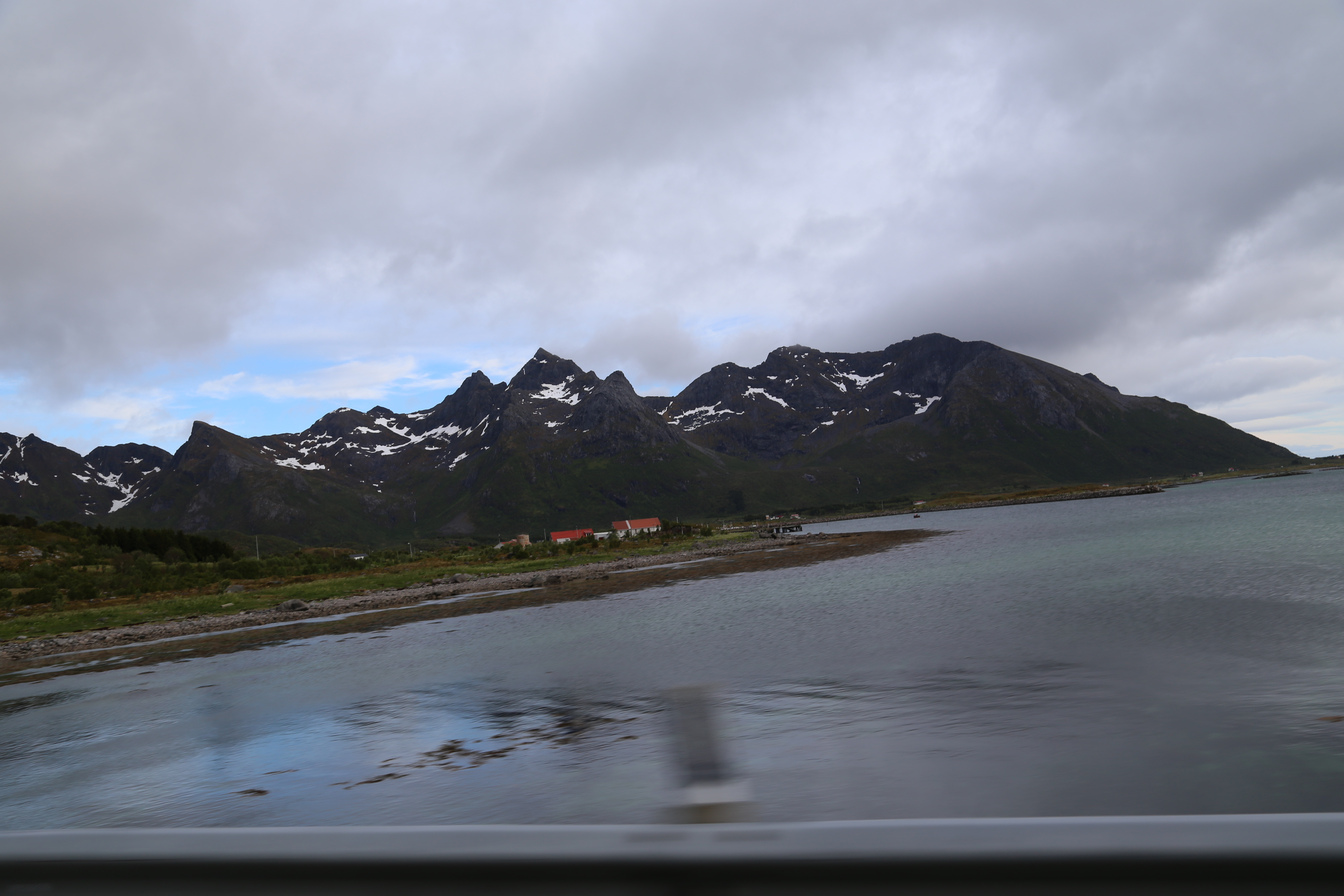 2014 Europe Trip Day 18 - Norway (Lofoten Islands: Sordal Tunnel (4 miles),  Sloverfjord Tunnel (2 miles), Chocolate Chip Rolls, Svolvaer, Lofoten Stockfish (Hanging Cod), Fishing Village Named Å, Snails, Fiskeburger (Fish Burger), Wild Reindeer) 