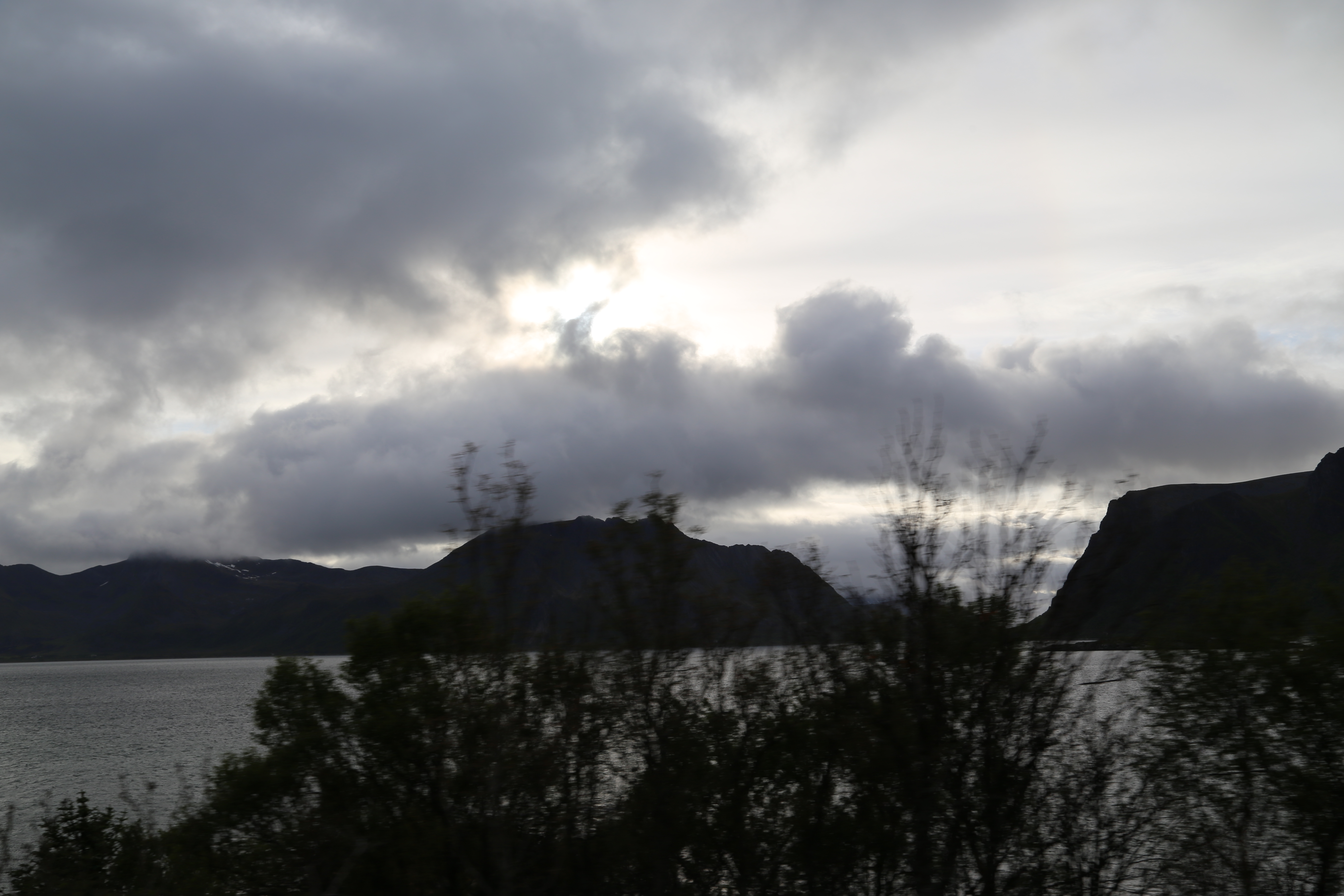 2014 Europe Trip Day 18 - Norway (Lofoten Islands: Sordal Tunnel (4 miles),  Sloverfjord Tunnel (2 miles), Chocolate Chip Rolls, Svolvaer, Lofoten Stockfish (Hanging Cod), Fishing Village Named Å, Snails, Fiskeburger (Fish Burger), Wild Reindeer) 