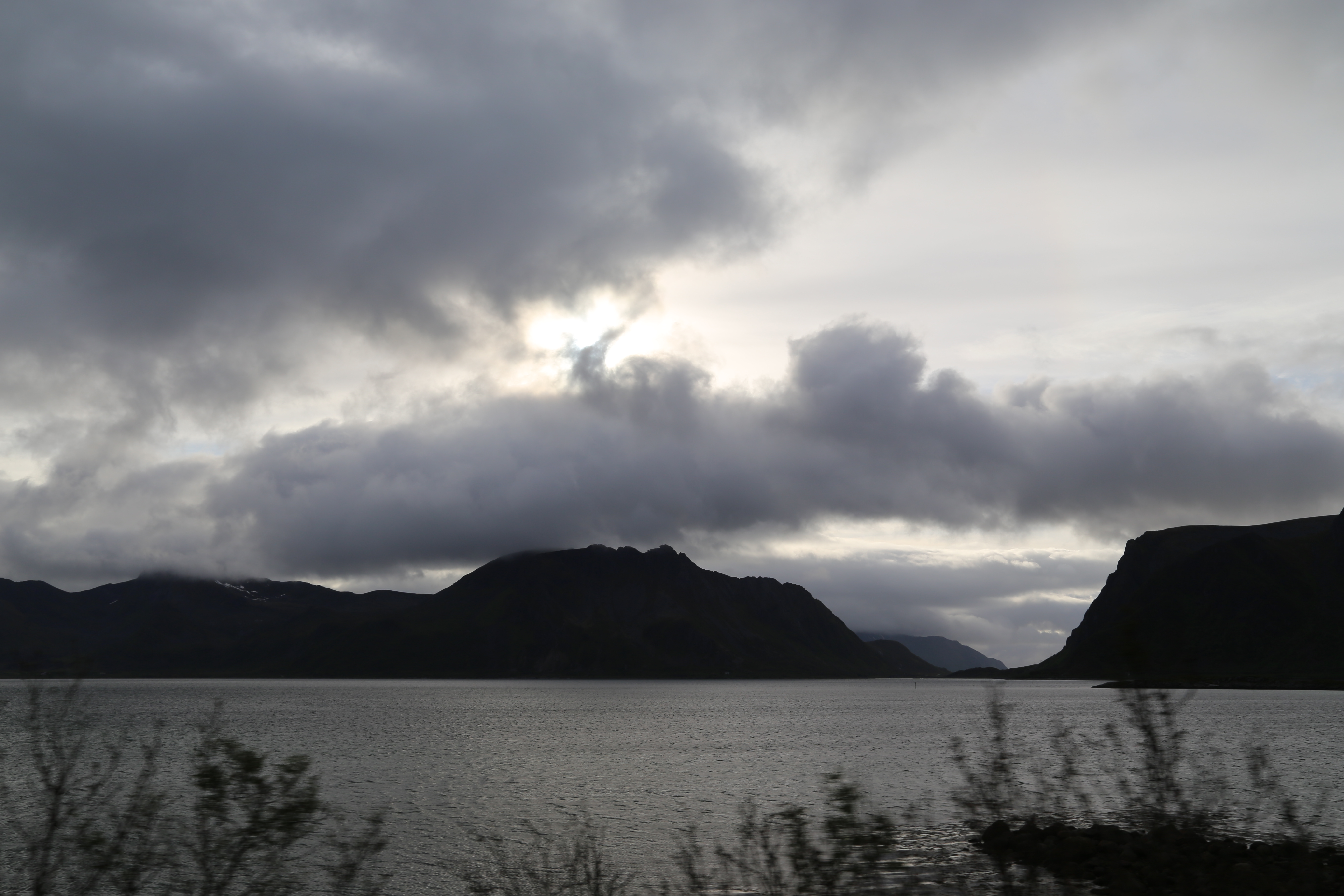 2014 Europe Trip Day 18 - Norway (Lofoten Islands: Sordal Tunnel (4 miles),  Sloverfjord Tunnel (2 miles), Chocolate Chip Rolls, Svolvaer, Lofoten Stockfish (Hanging Cod), Fishing Village Named Å, Snails, Fiskeburger (Fish Burger), Wild Reindeer) 