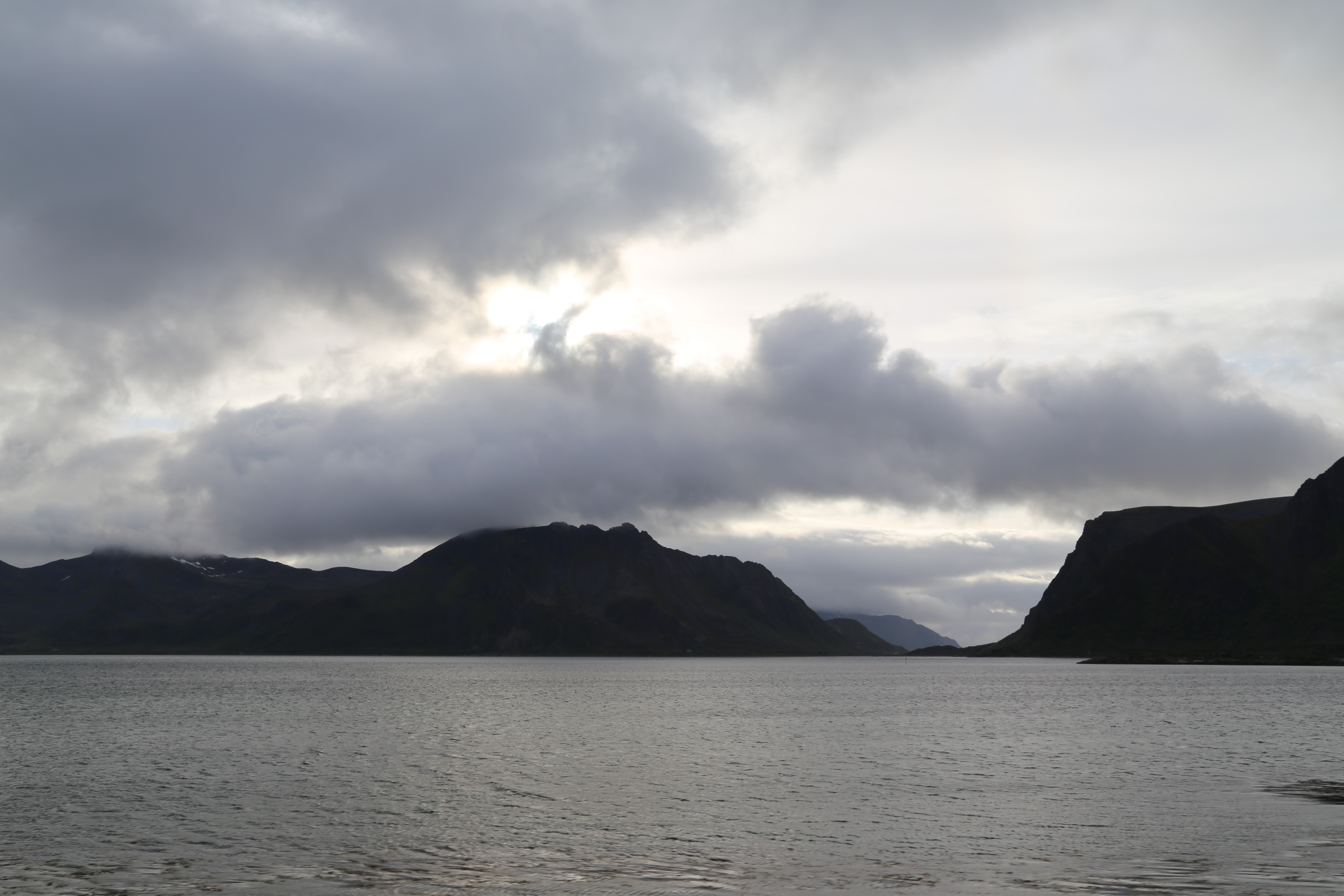 2014 Europe Trip Day 18 - Norway (Lofoten Islands: Sordal Tunnel (4 miles),  Sloverfjord Tunnel (2 miles), Chocolate Chip Rolls, Svolvaer, Lofoten Stockfish (Hanging Cod), Fishing Village Named Å, Snails, Fiskeburger (Fish Burger), Wild Reindeer) 