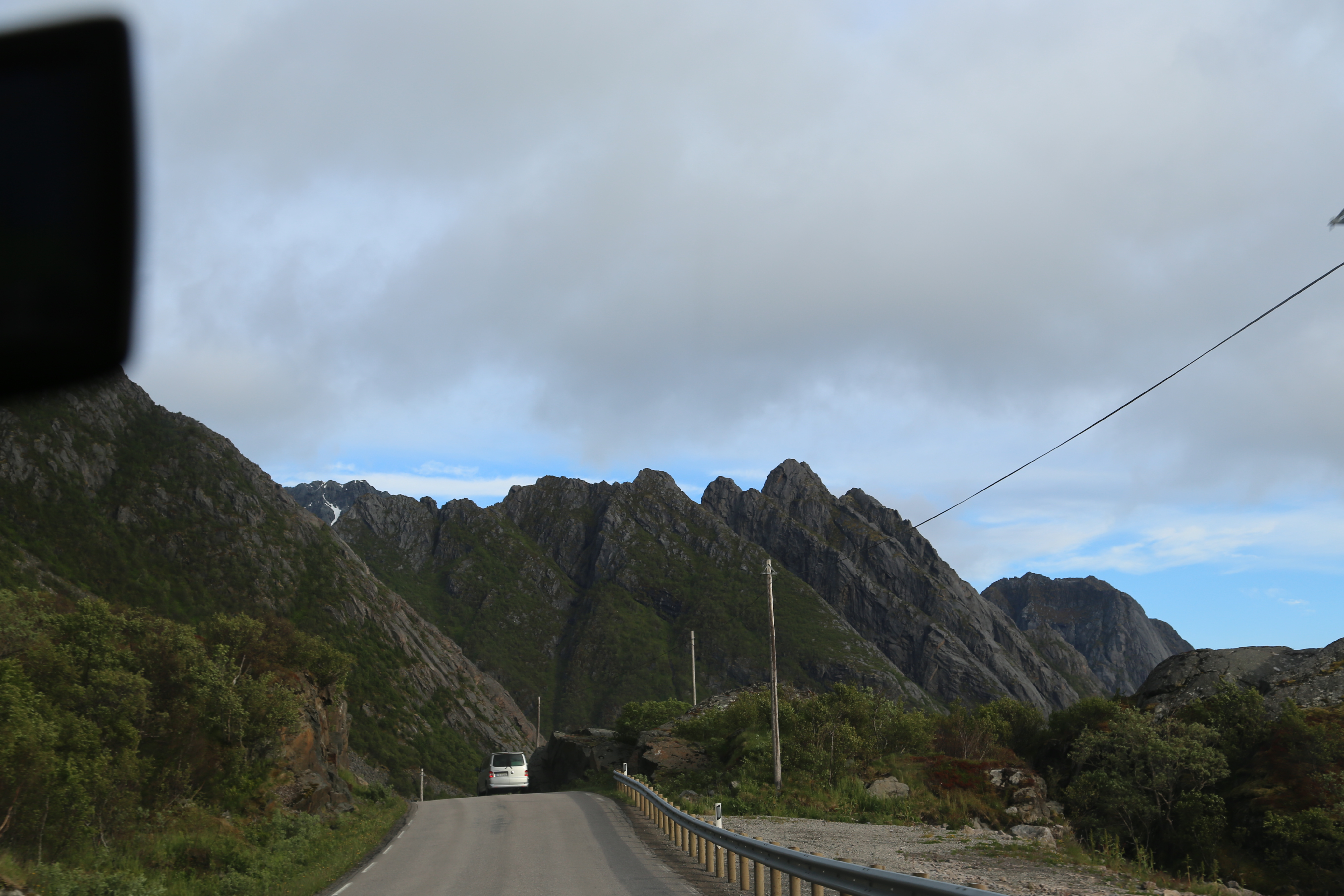 2014 Europe Trip Day 18 - Norway (Lofoten Islands: Sordal Tunnel (4 miles),  Sloverfjord Tunnel (2 miles), Chocolate Chip Rolls, Svolvaer, Lofoten Stockfish (Hanging Cod), Fishing Village Named Å, Snails, Fiskeburger (Fish Burger), Wild Reindeer) 