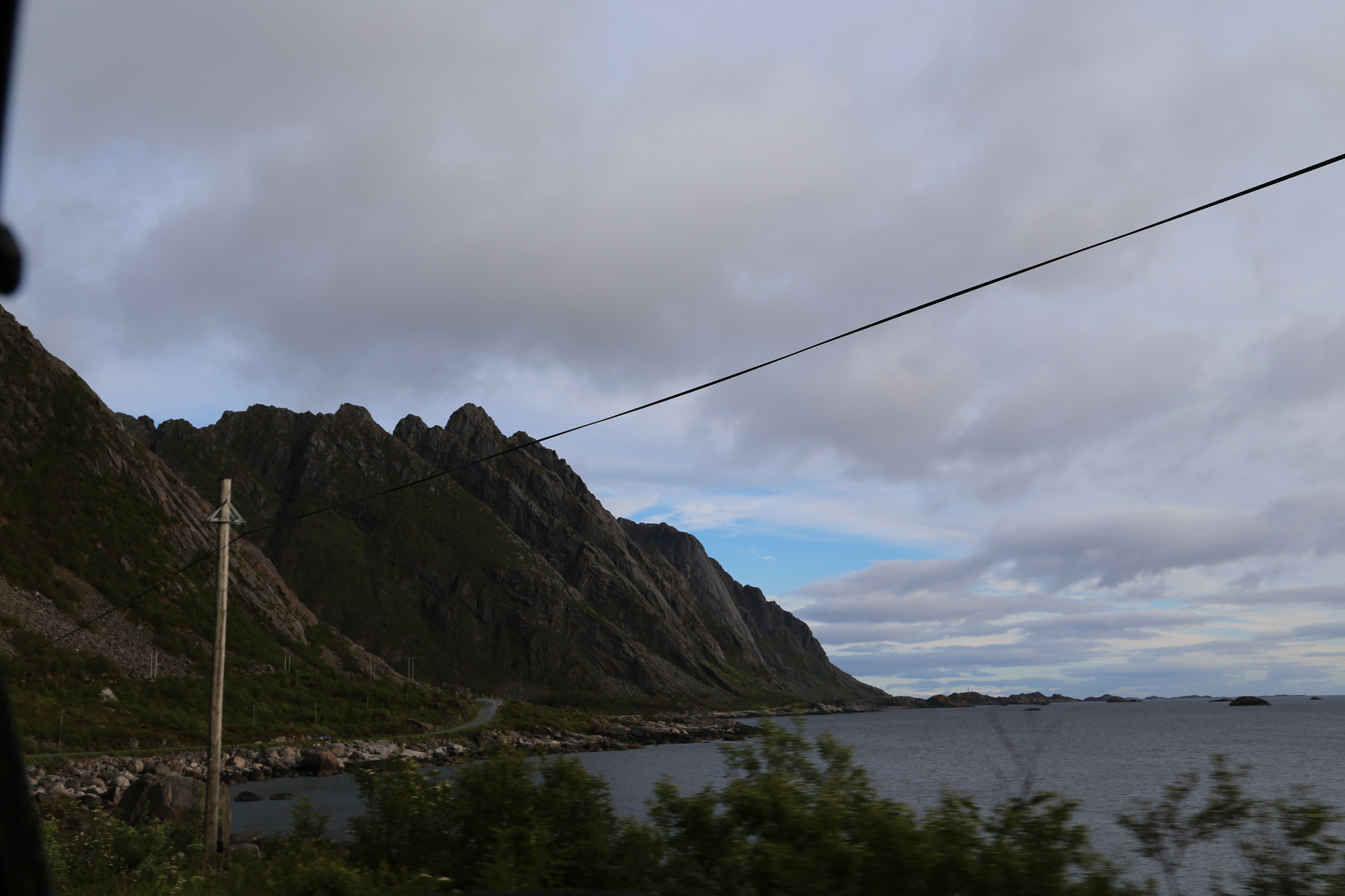 2014 Europe Trip Day 18 - Norway (Lofoten Islands: Sordal Tunnel (4 miles),  Sloverfjord Tunnel (2 miles), Chocolate Chip Rolls, Svolvaer, Lofoten Stockfish (Hanging Cod), Fishing Village Named Å, Snails, Fiskeburger (Fish Burger), Wild Reindeer) 