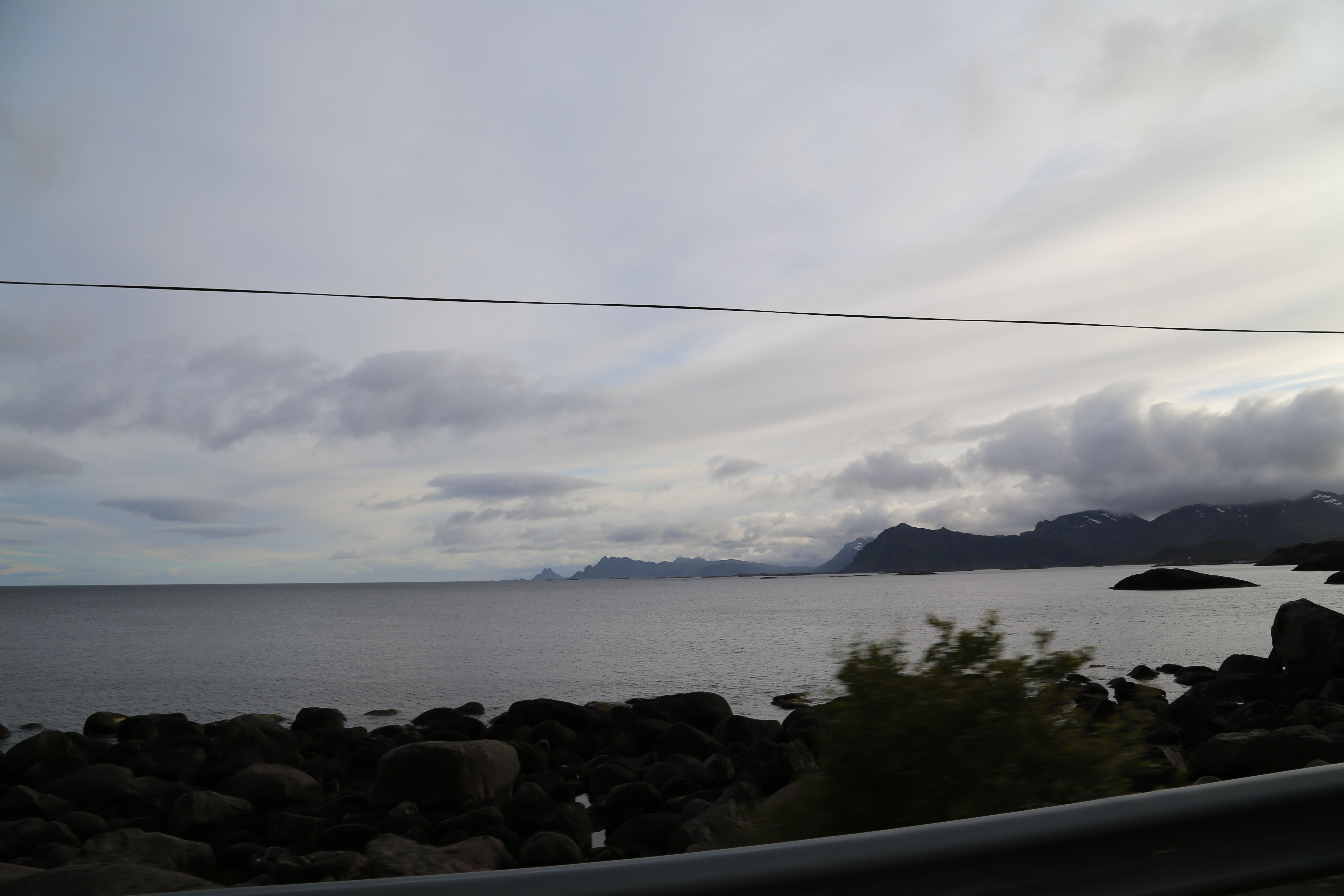 2014 Europe Trip Day 18 - Norway (Lofoten Islands: Sordal Tunnel (4 miles),  Sloverfjord Tunnel (2 miles), Chocolate Chip Rolls, Svolvaer, Lofoten Stockfish (Hanging Cod), Fishing Village Named Å, Snails, Fiskeburger (Fish Burger), Wild Reindeer) 