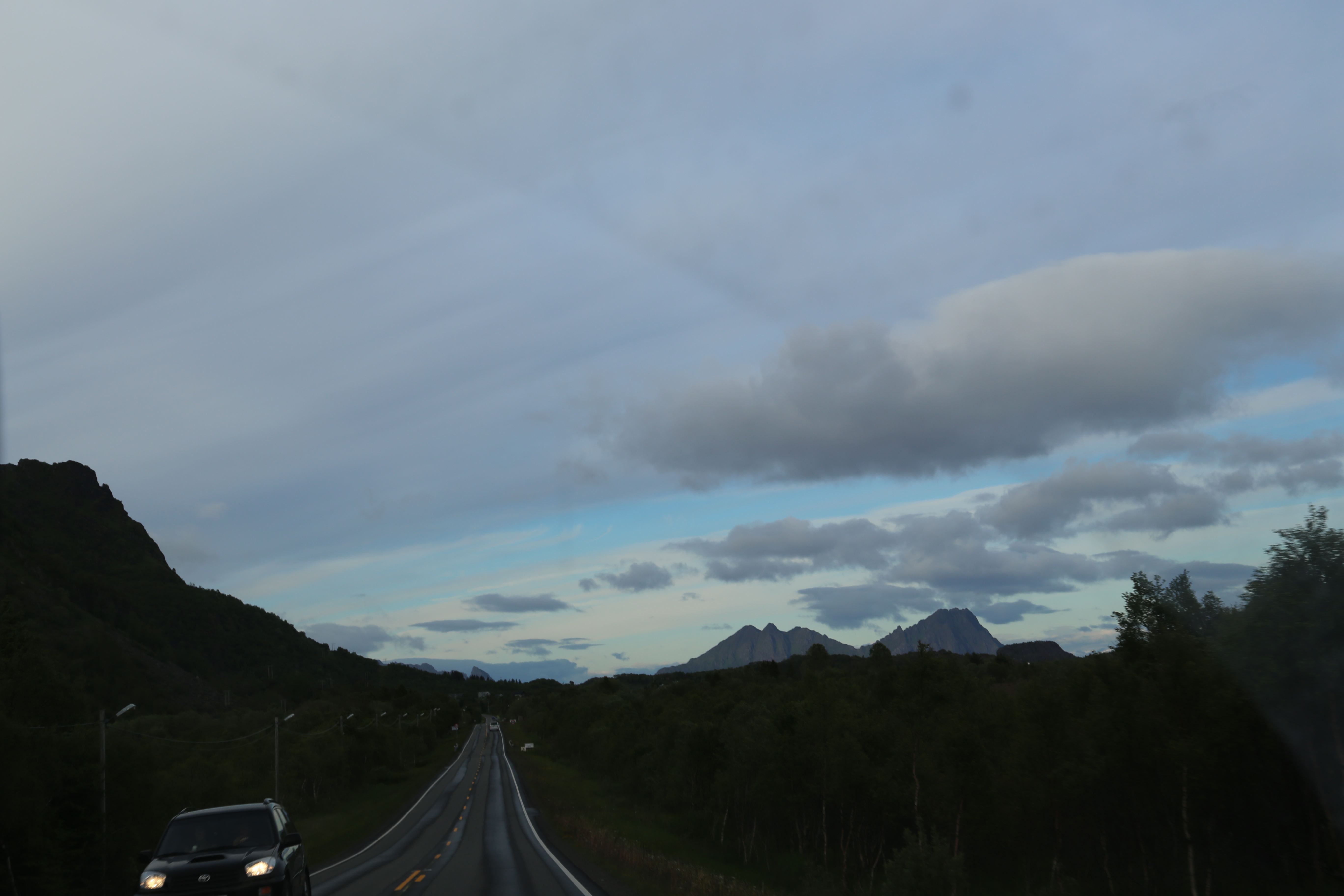 2014 Europe Trip Day 18 - Norway (Lofoten Islands: Sordal Tunnel (4 miles),  Sloverfjord Tunnel (2 miles), Chocolate Chip Rolls, Svolvaer, Lofoten Stockfish (Hanging Cod), Fishing Village Named Å, Snails, Fiskeburger (Fish Burger), Wild Reindeer) 