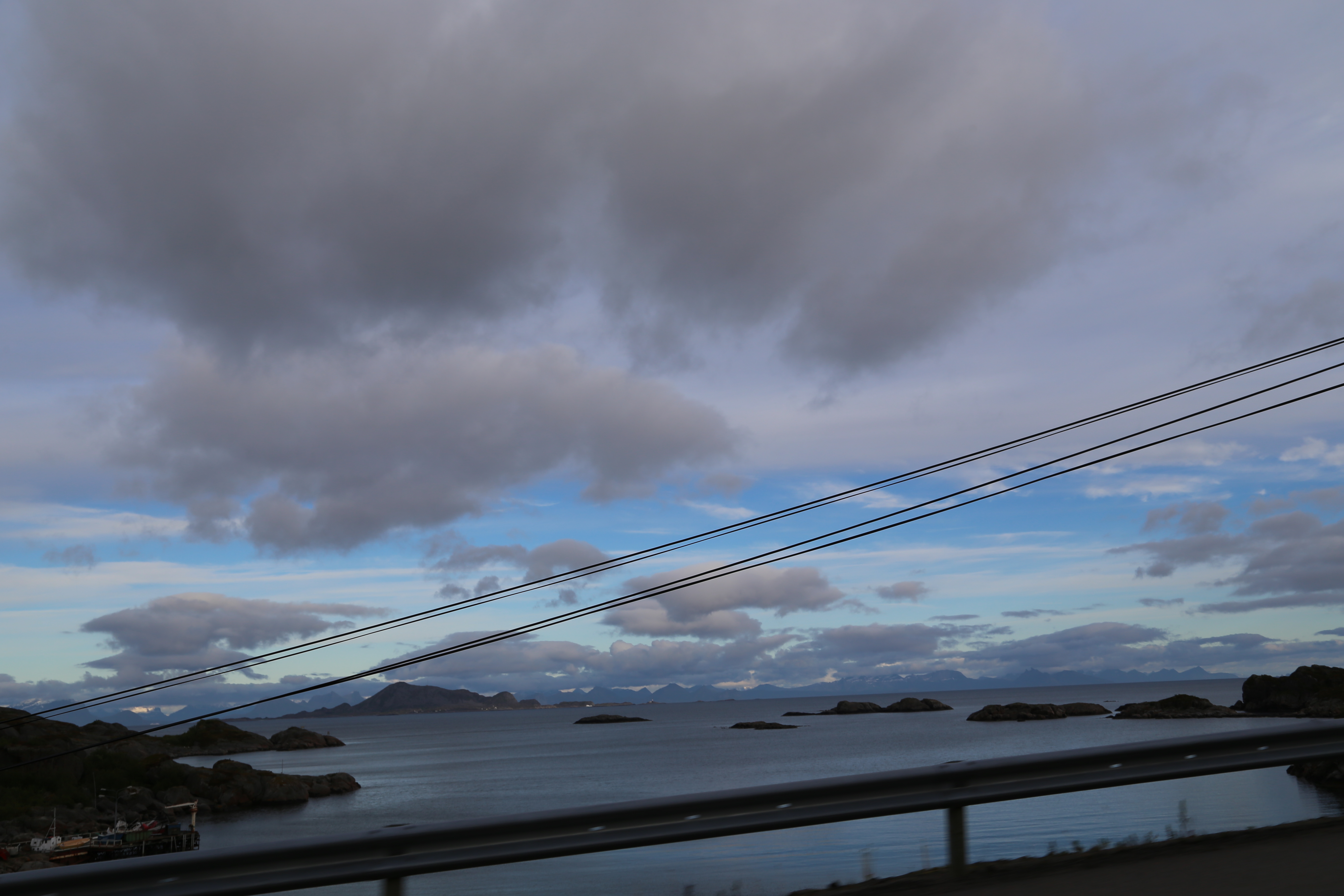 2014 Europe Trip Day 18 - Norway (Lofoten Islands: Sordal Tunnel (4 miles),  Sloverfjord Tunnel (2 miles), Chocolate Chip Rolls, Svolvaer, Lofoten Stockfish (Hanging Cod), Fishing Village Named Å, Snails, Fiskeburger (Fish Burger), Wild Reindeer) 