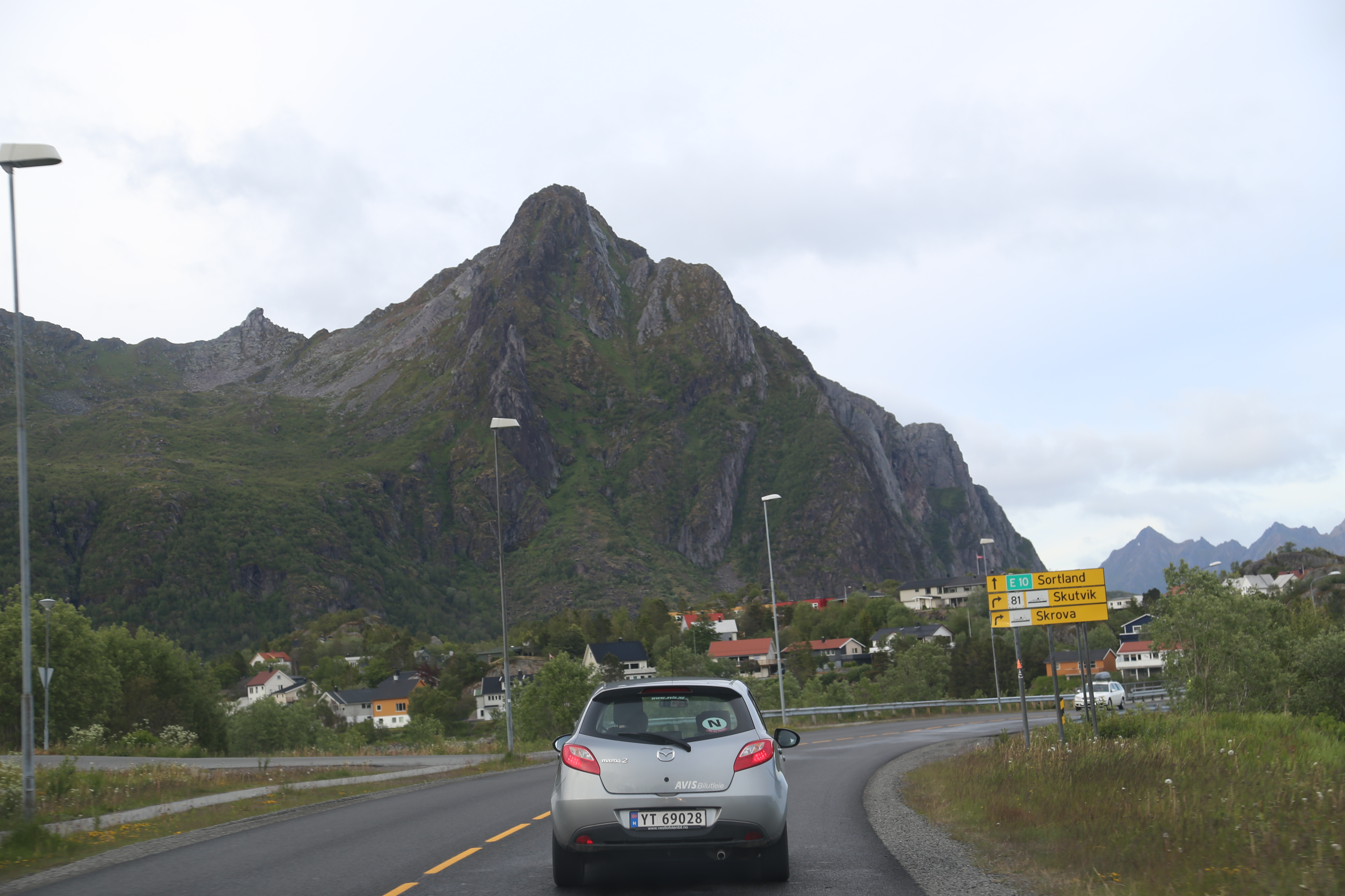 2014 Europe Trip Day 18 - Norway (Lofoten Islands: Sordal Tunnel (4 miles),  Sloverfjord Tunnel (2 miles), Chocolate Chip Rolls, Svolvaer, Lofoten Stockfish (Hanging Cod), Fishing Village Named Å, Snails, Fiskeburger (Fish Burger), Wild Reindeer) 