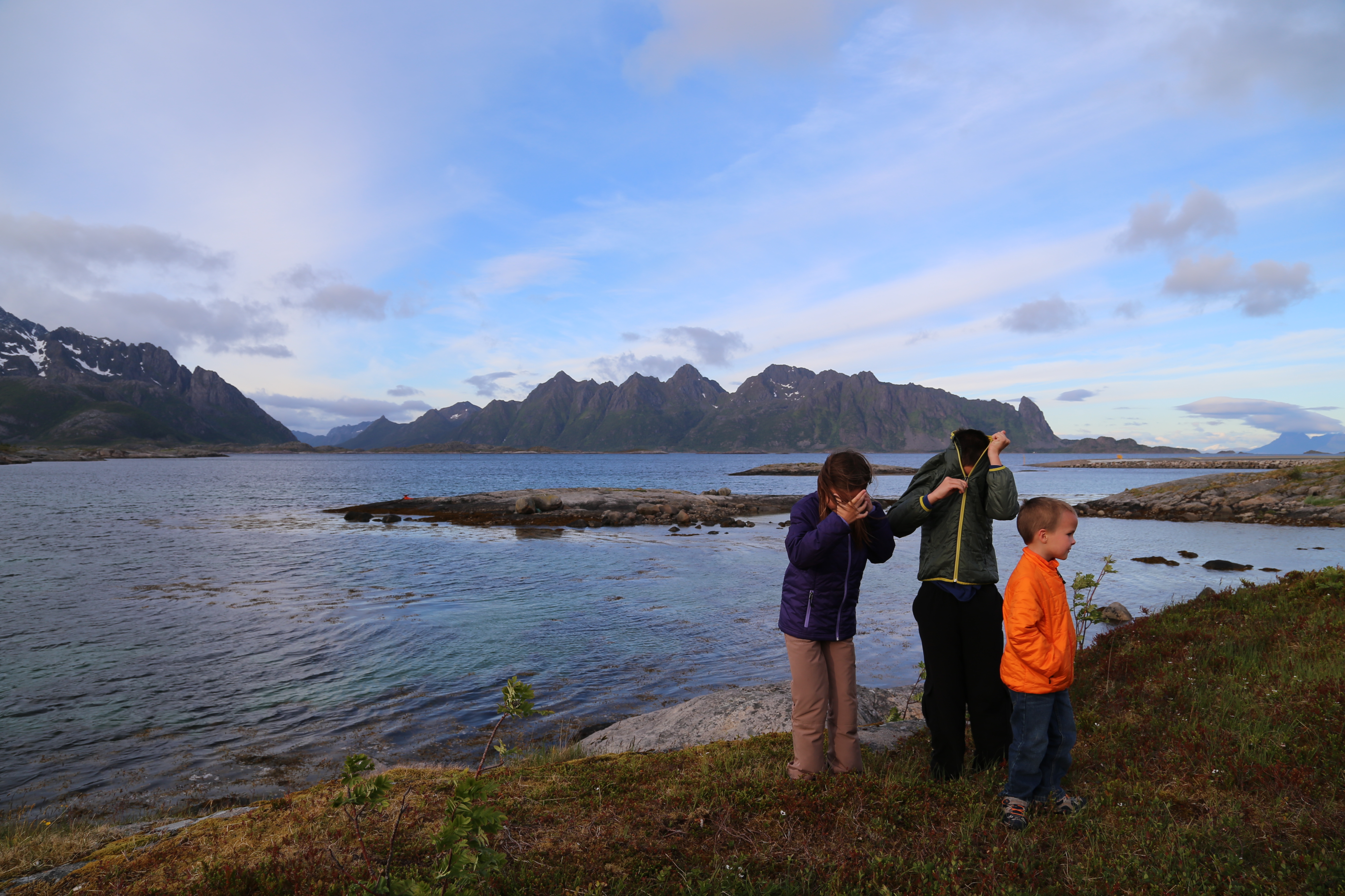 2014 Europe Trip Day 18 - Norway (Lofoten Islands: Sordal Tunnel (4 miles),  Sloverfjord Tunnel (2 miles), Chocolate Chip Rolls, Svolvaer, Lofoten Stockfish (Hanging Cod), Fishing Village Named Å, Snails, Fiskeburger (Fish Burger), Wild Reindeer) 