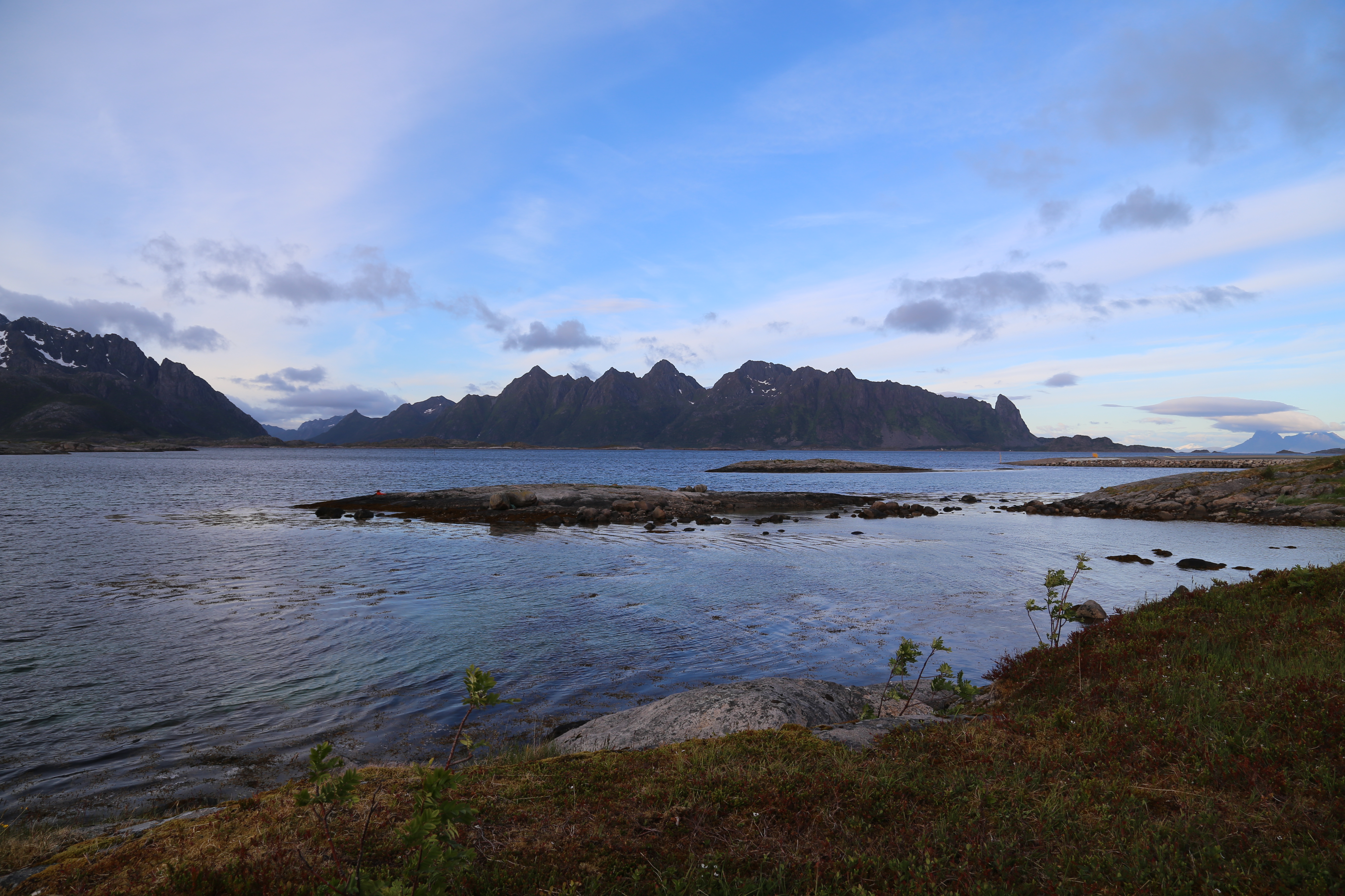 2014 Europe Trip Day 18 - Norway (Lofoten Islands: Sordal Tunnel (4 miles),  Sloverfjord Tunnel (2 miles), Chocolate Chip Rolls, Svolvaer, Lofoten Stockfish (Hanging Cod), Fishing Village Named Å, Snails, Fiskeburger (Fish Burger), Wild Reindeer) 