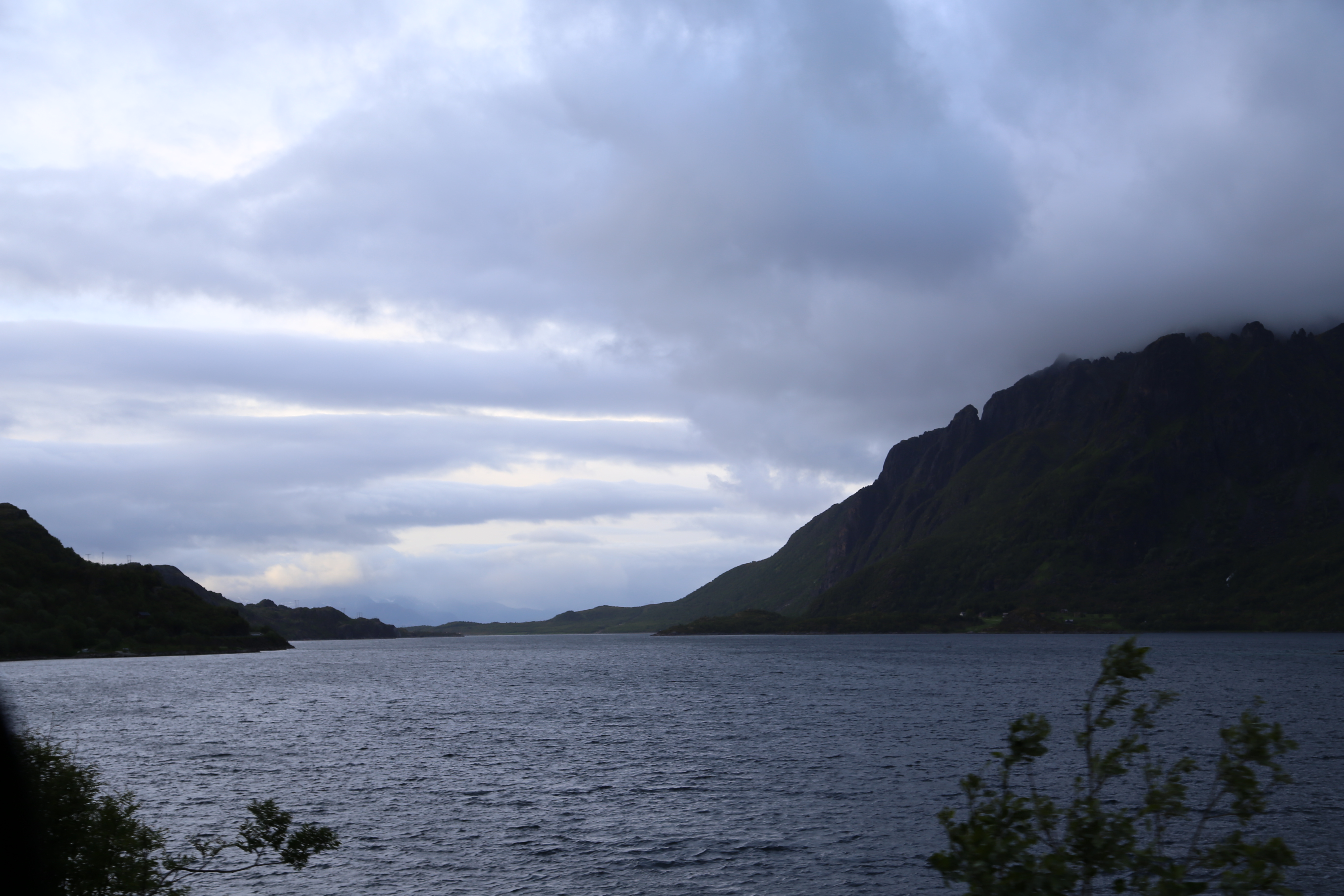 2014 Europe Trip Day 18 - Norway (Lofoten Islands: Sordal Tunnel (4 miles),  Sloverfjord Tunnel (2 miles), Chocolate Chip Rolls, Svolvaer, Lofoten Stockfish (Hanging Cod), Fishing Village Named Å, Snails, Fiskeburger (Fish Burger), Wild Reindeer) 