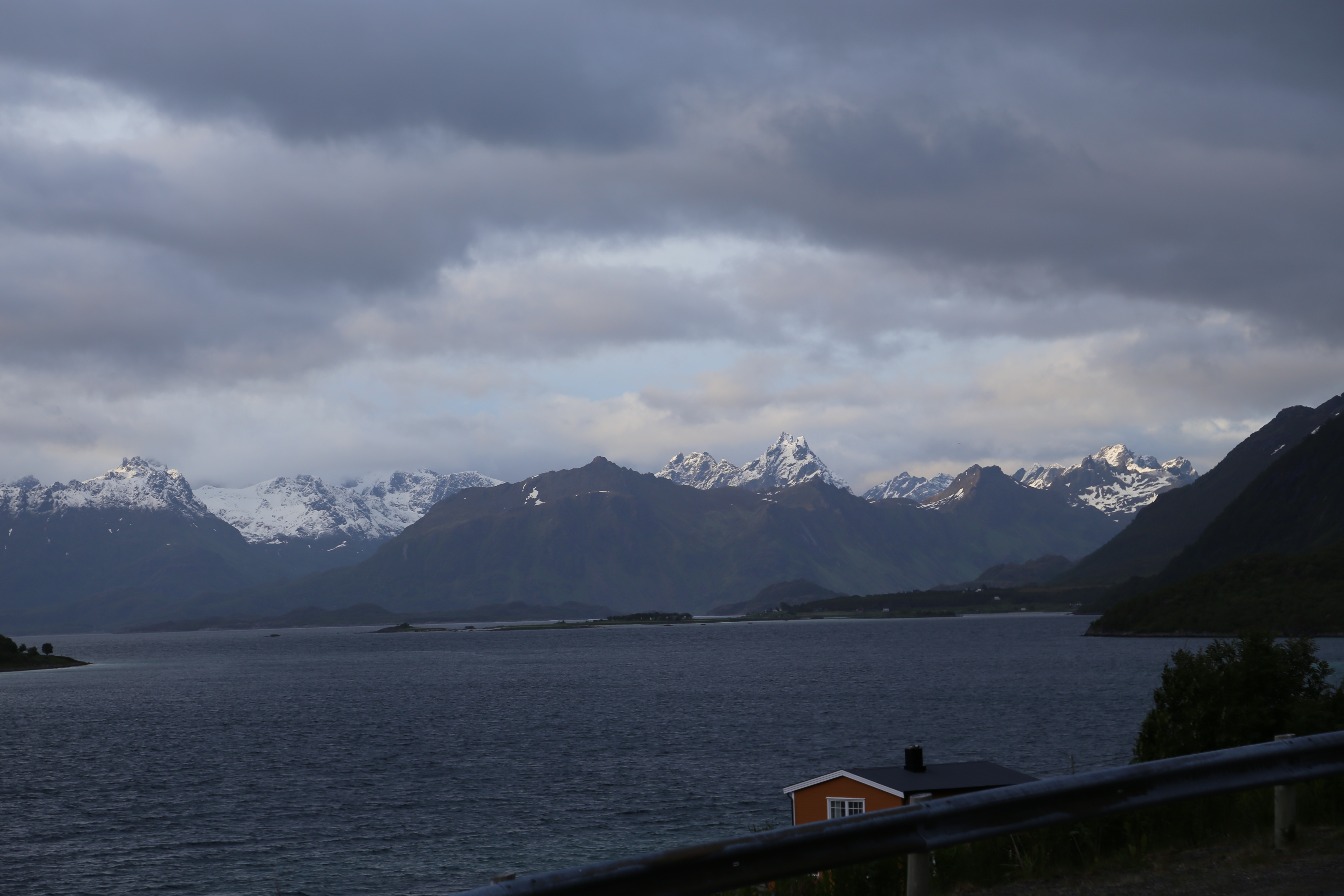 2014 Europe Trip Day 18 - Norway (Lofoten Islands: Sordal Tunnel (4 miles),  Sloverfjord Tunnel (2 miles), Chocolate Chip Rolls, Svolvaer, Lofoten Stockfish (Hanging Cod), Fishing Village Named Å, Snails, Fiskeburger (Fish Burger), Wild Reindeer) 