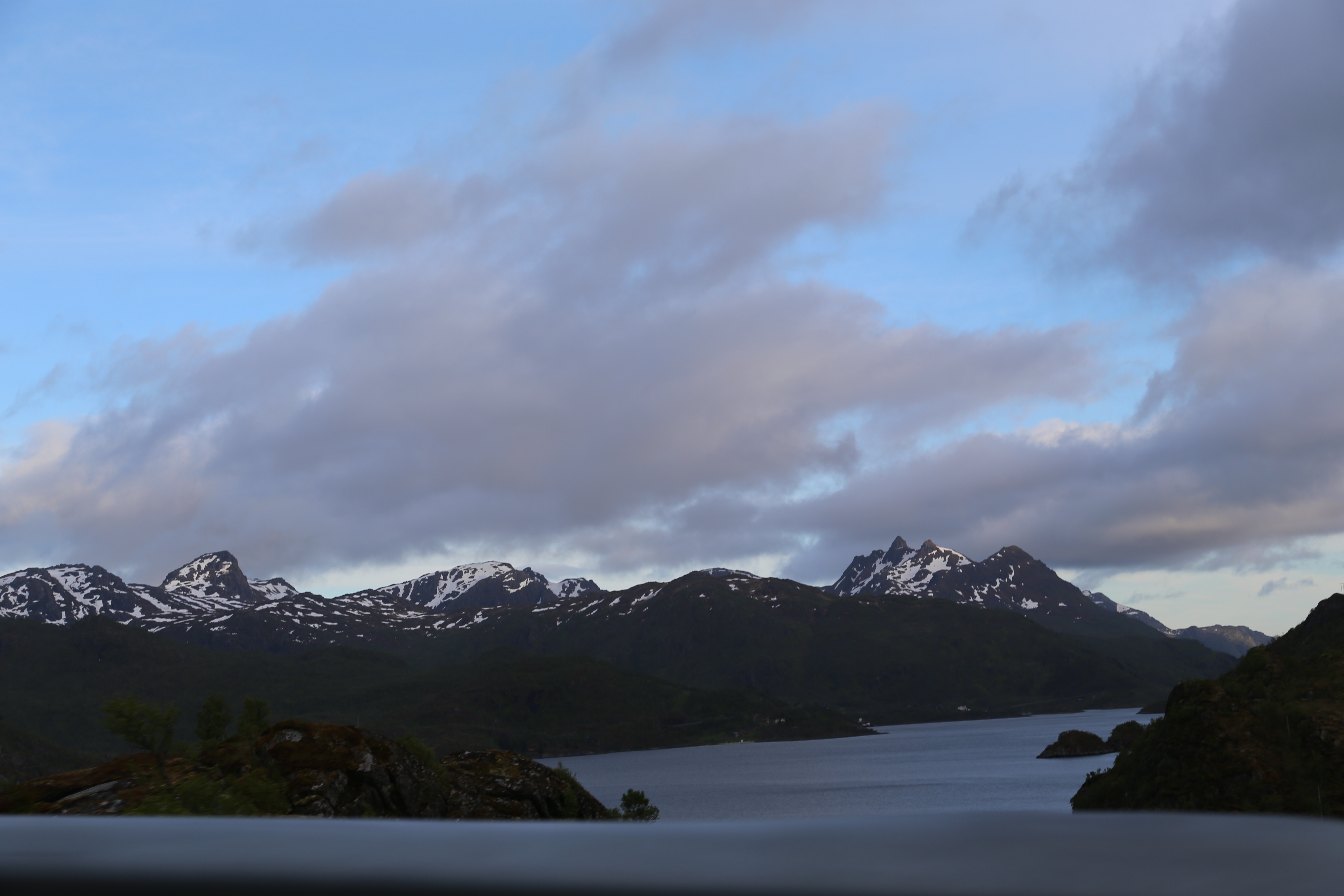 2014 Europe Trip Day 18 - Norway (Lofoten Islands: Sordal Tunnel (4 miles),  Sloverfjord Tunnel (2 miles), Chocolate Chip Rolls, Svolvaer, Lofoten Stockfish (Hanging Cod), Fishing Village Named Å, Snails, Fiskeburger (Fish Burger), Wild Reindeer) 