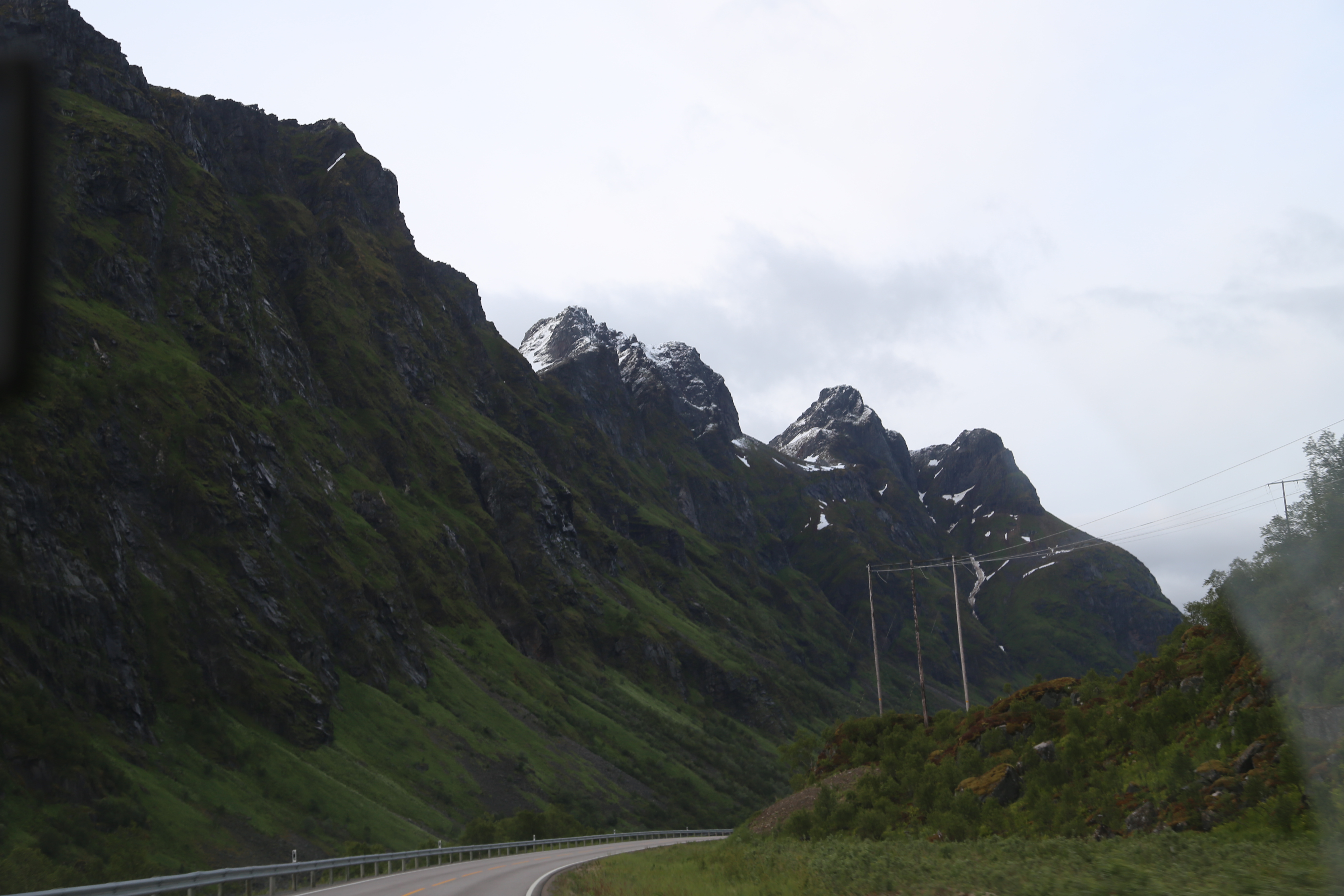 2014 Europe Trip Day 18 - Norway (Lofoten Islands: Sordal Tunnel (4 miles),  Sloverfjord Tunnel (2 miles), Chocolate Chip Rolls, Svolvaer, Lofoten Stockfish (Hanging Cod), Fishing Village Named Å, Snails, Fiskeburger (Fish Burger), Wild Reindeer) 