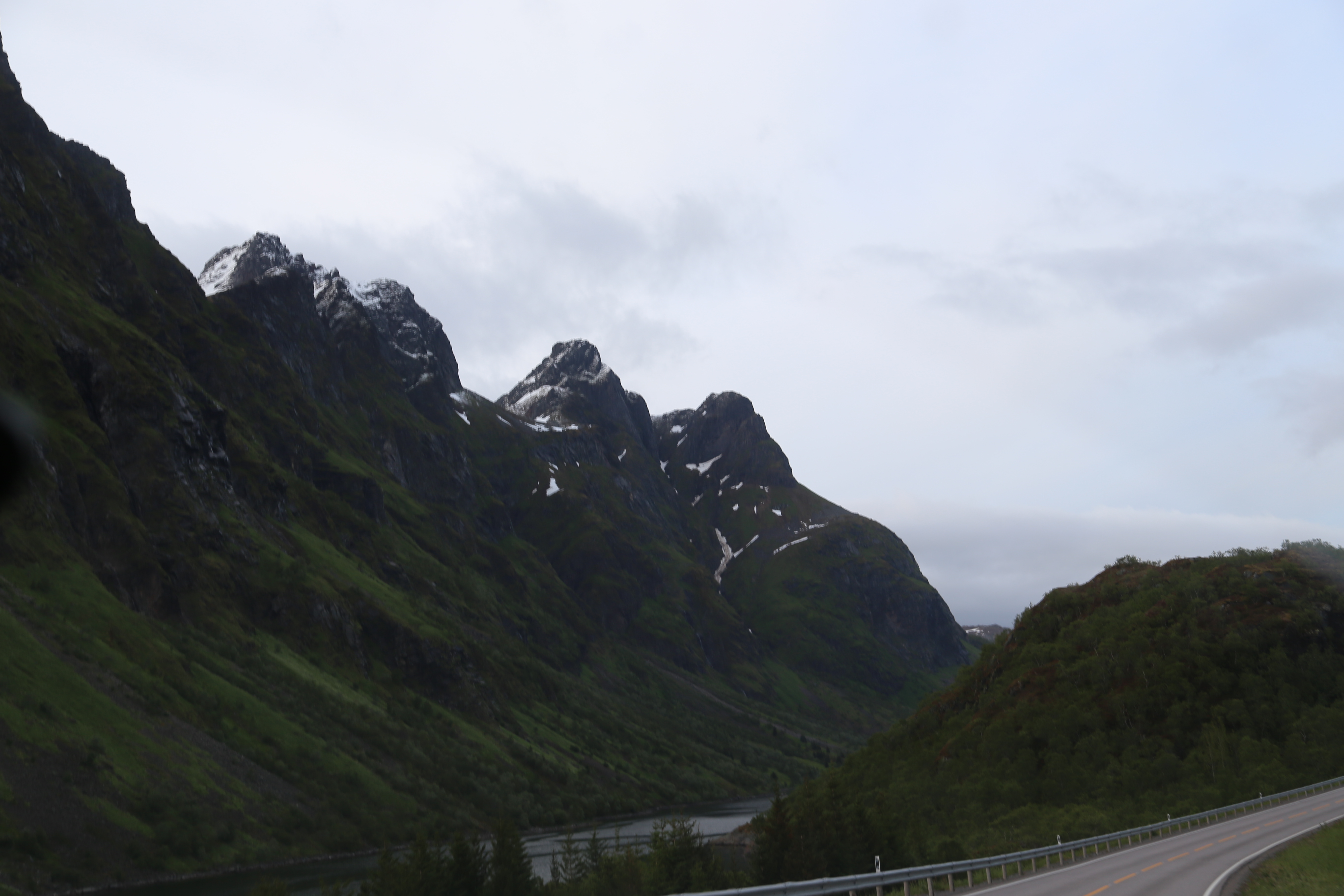 2014 Europe Trip Day 18 - Norway (Lofoten Islands: Sordal Tunnel (4 miles),  Sloverfjord Tunnel (2 miles), Chocolate Chip Rolls, Svolvaer, Lofoten Stockfish (Hanging Cod), Fishing Village Named Å, Snails, Fiskeburger (Fish Burger), Wild Reindeer) 