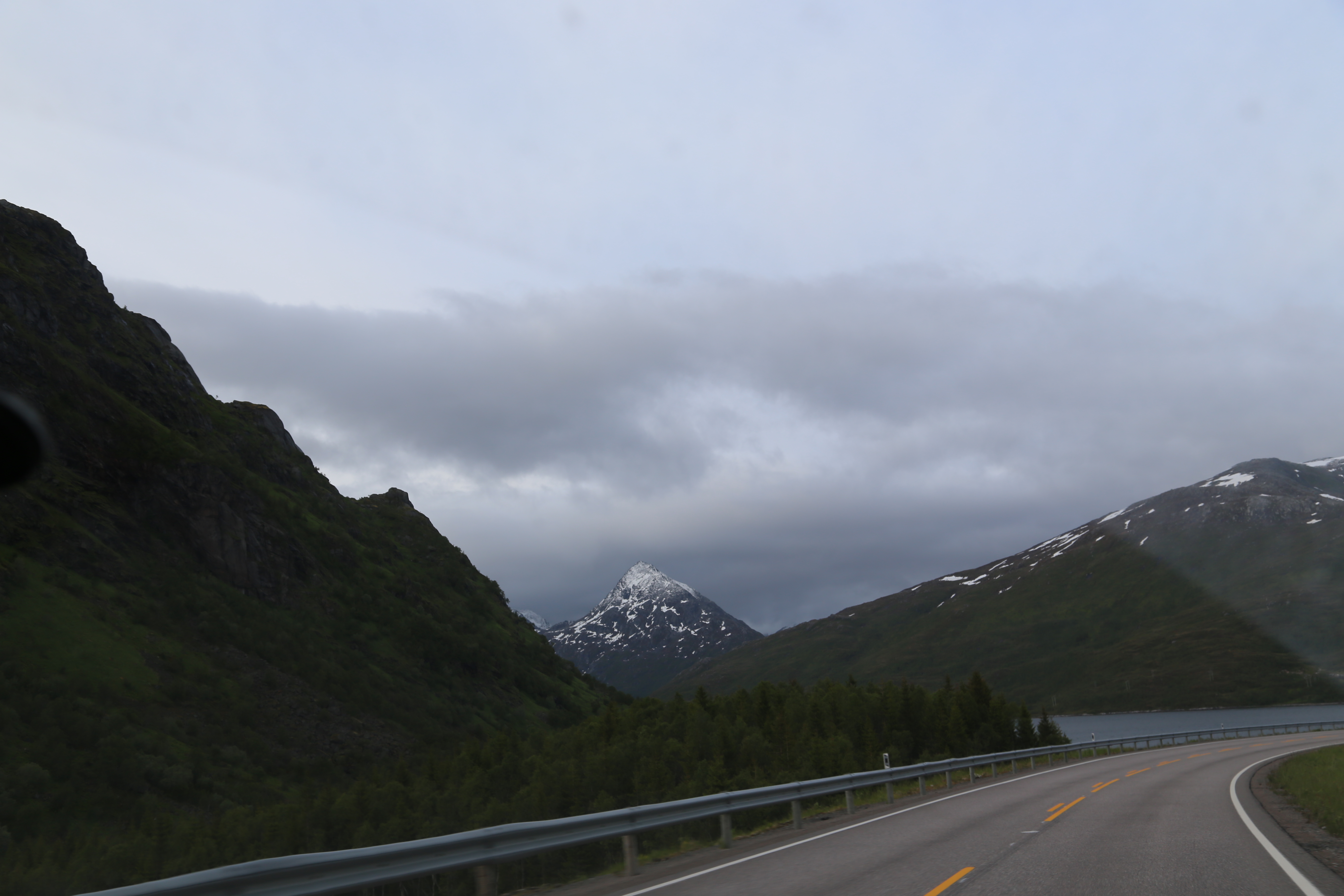 2014 Europe Trip Day 18 - Norway (Lofoten Islands: Sordal Tunnel (4 miles),  Sloverfjord Tunnel (2 miles), Chocolate Chip Rolls, Svolvaer, Lofoten Stockfish (Hanging Cod), Fishing Village Named Å, Snails, Fiskeburger (Fish Burger), Wild Reindeer) 