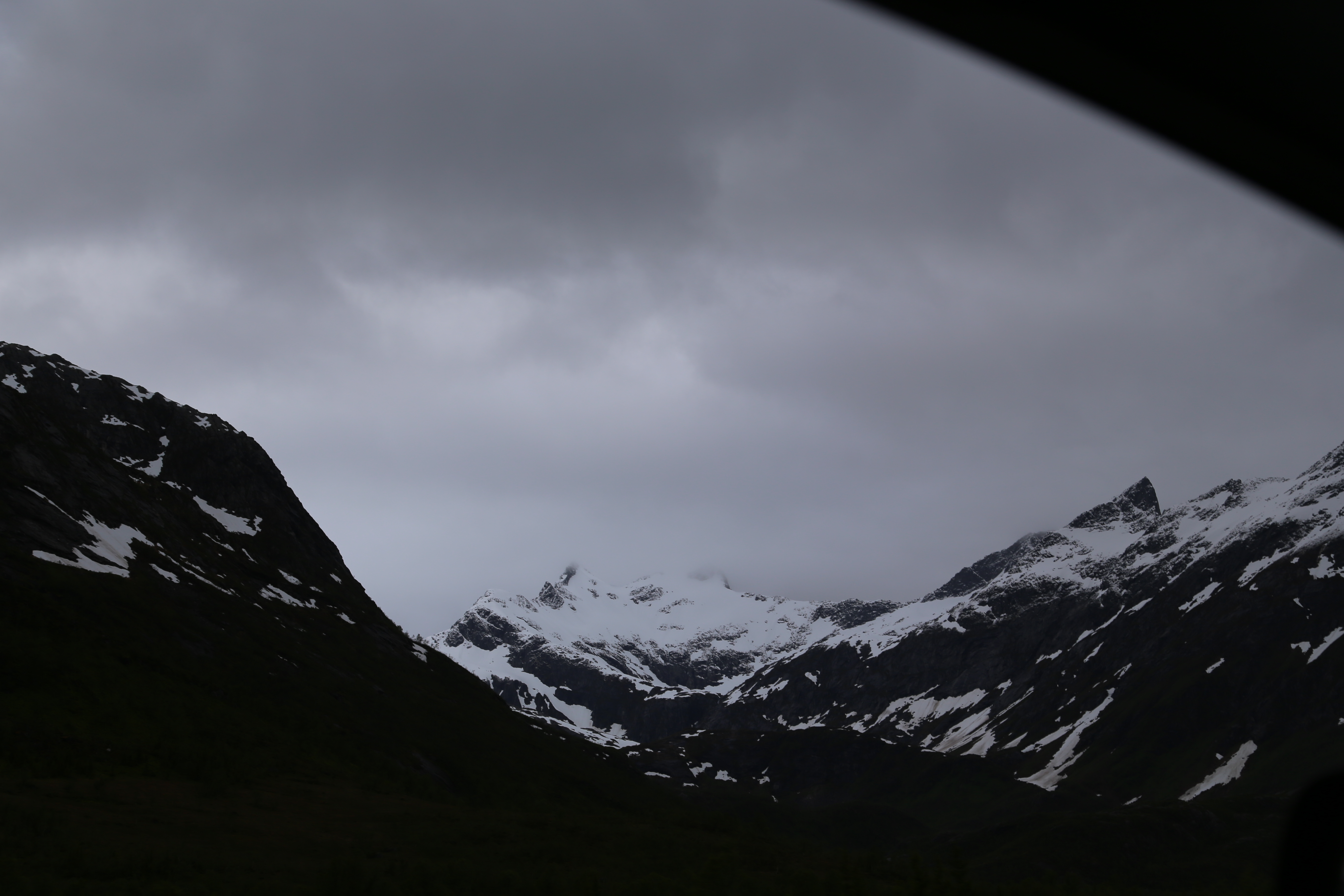 2014 Europe Trip Day 18 - Norway (Lofoten Islands: Sordal Tunnel (4 miles),  Sloverfjord Tunnel (2 miles), Chocolate Chip Rolls, Svolvaer, Lofoten Stockfish (Hanging Cod), Fishing Village Named Å, Snails, Fiskeburger (Fish Burger), Wild Reindeer) 