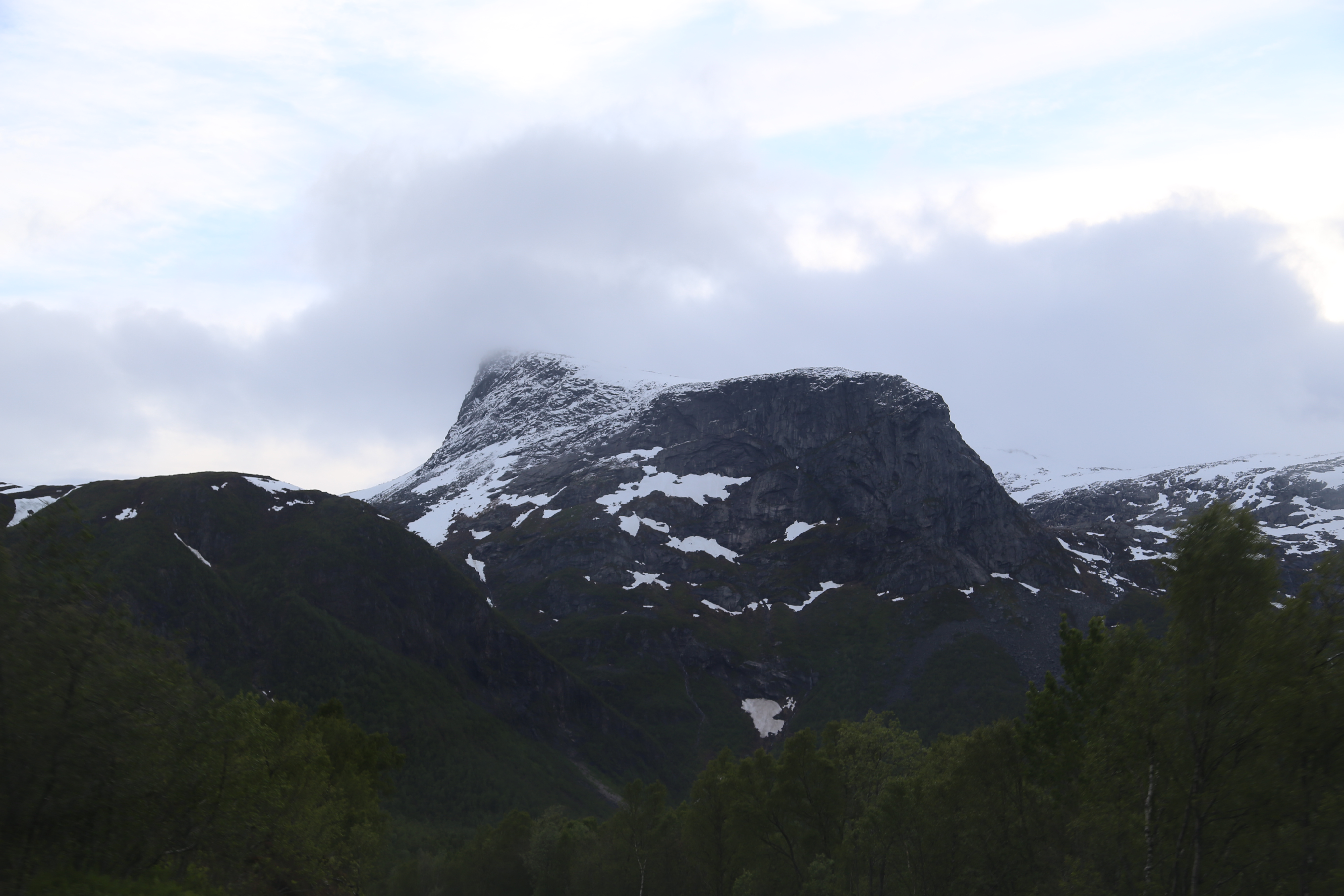 2014 Europe Trip Day 18 - Norway (Lofoten Islands: Sordal Tunnel (4 miles),  Sloverfjord Tunnel (2 miles), Chocolate Chip Rolls, Svolvaer, Lofoten Stockfish (Hanging Cod), Fishing Village Named Å, Snails, Fiskeburger (Fish Burger), Wild Reindeer) 