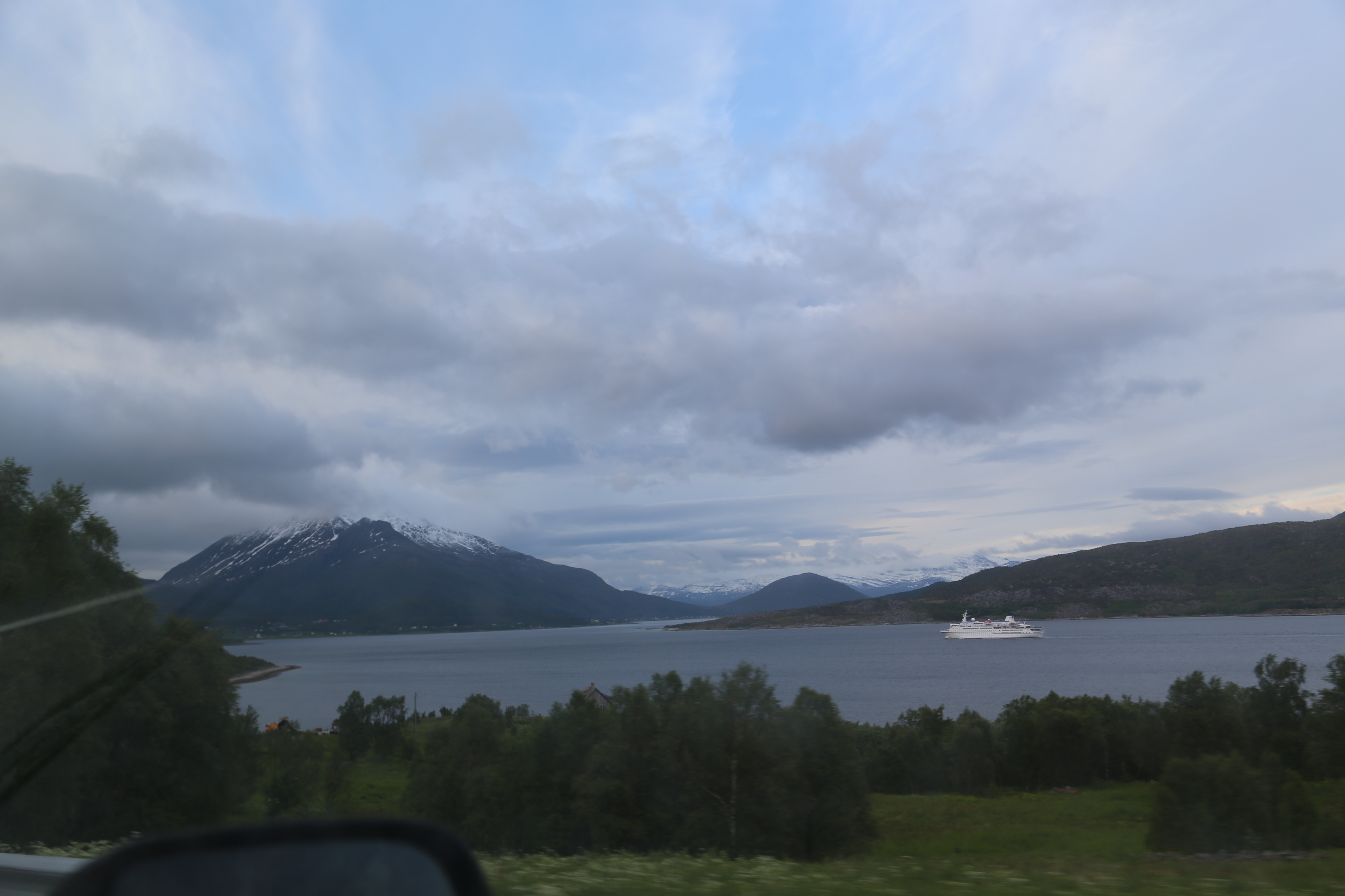 2014 Europe Trip Day 18 - Norway (Lofoten Islands: Sordal Tunnel (4 miles),  Sloverfjord Tunnel (2 miles), Chocolate Chip Rolls, Svolvaer, Lofoten Stockfish (Hanging Cod), Fishing Village Named Å, Snails, Fiskeburger (Fish Burger), Wild Reindeer) 