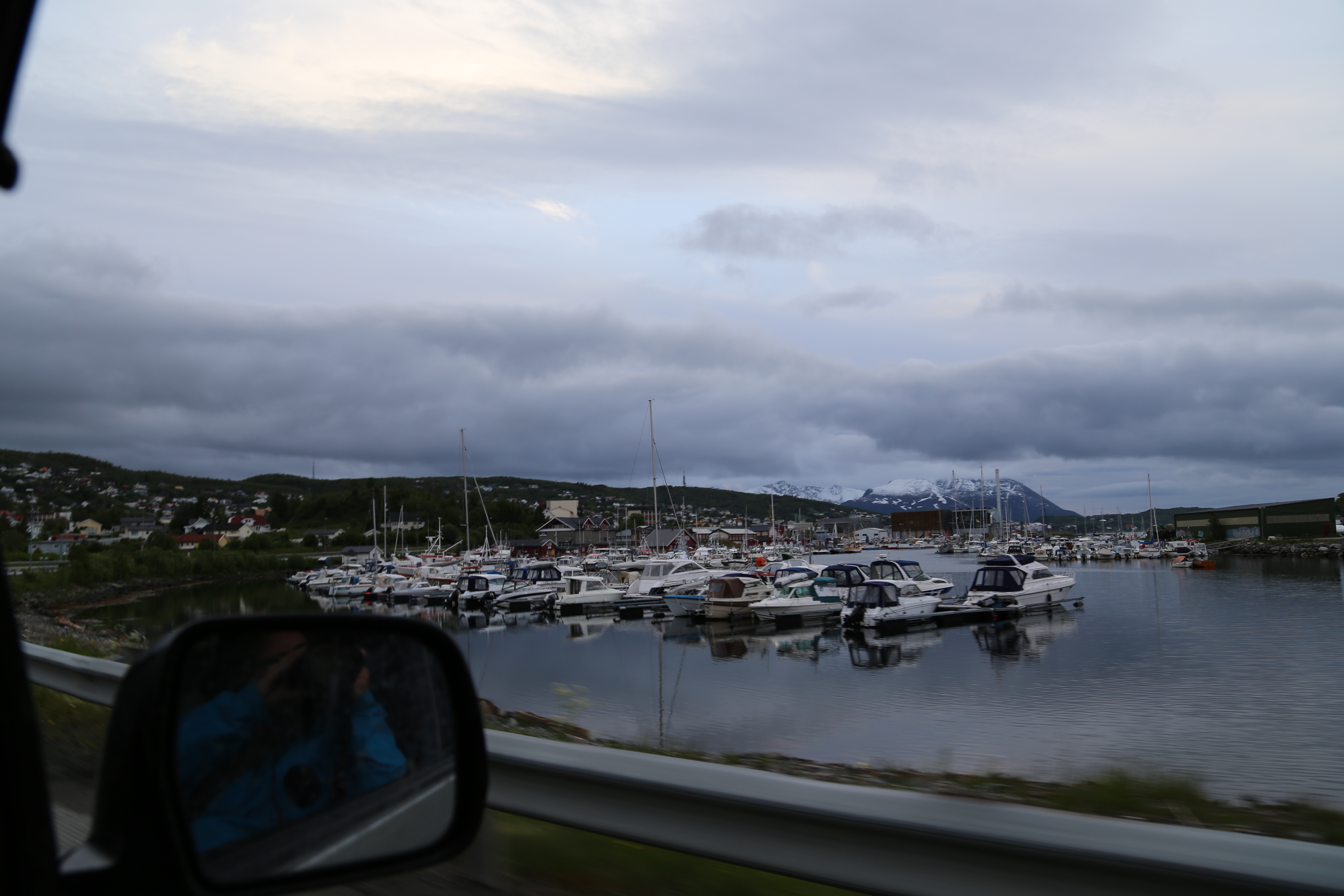 2014 Europe Trip Day 18 - Norway (Lofoten Islands: Sordal Tunnel (4 miles),  Sloverfjord Tunnel (2 miles), Chocolate Chip Rolls, Svolvaer, Lofoten Stockfish (Hanging Cod), Fishing Village Named Å, Snails, Fiskeburger (Fish Burger), Wild Reindeer) 