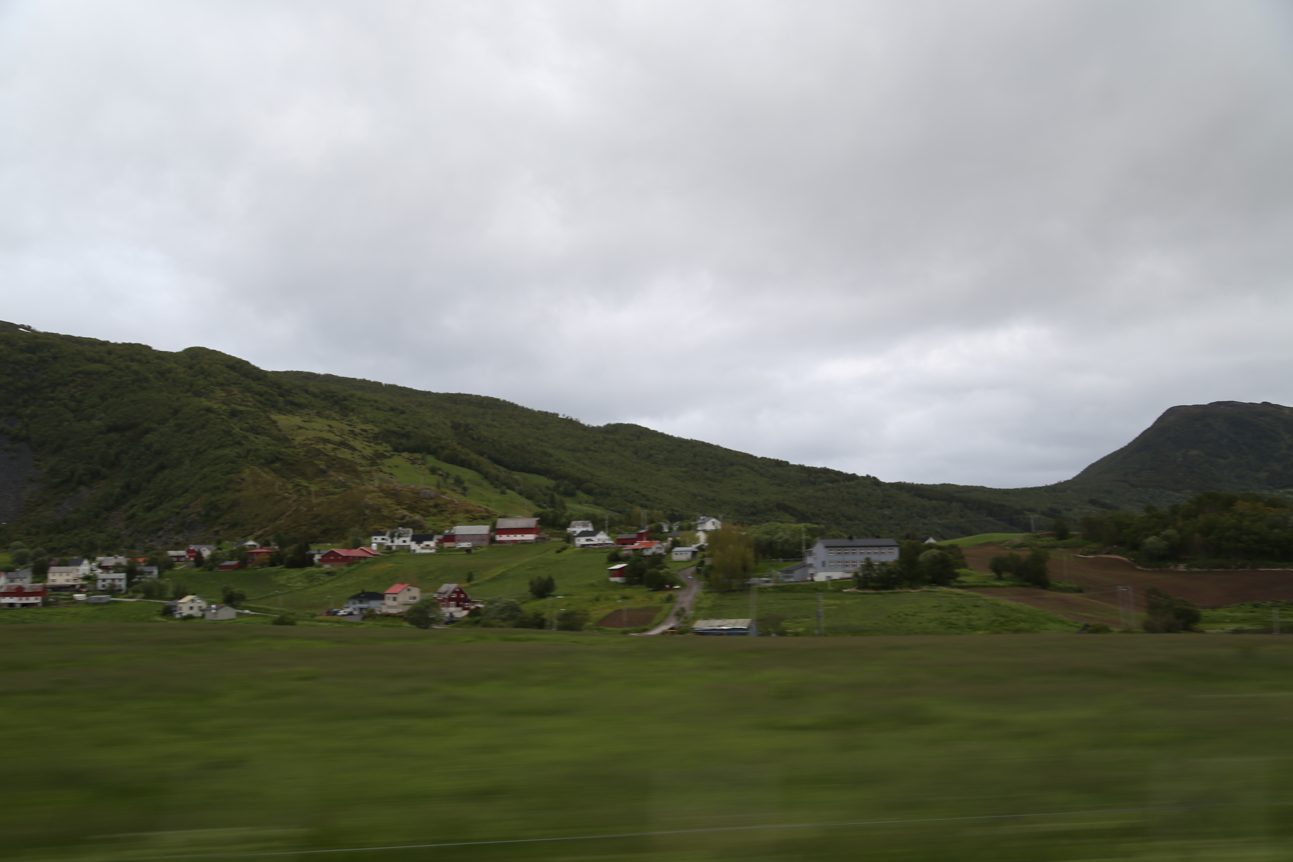 2014 Europe Trip Day 18 - Norway (Lofoten Islands: Sordal Tunnel (4 miles),  Sloverfjord Tunnel (2 miles), Chocolate Chip Rolls, Svolvaer, Lofoten Stockfish (Hanging Cod), Fishing Village Named Å, Snails, Fiskeburger (Fish Burger), Wild Reindeer) 