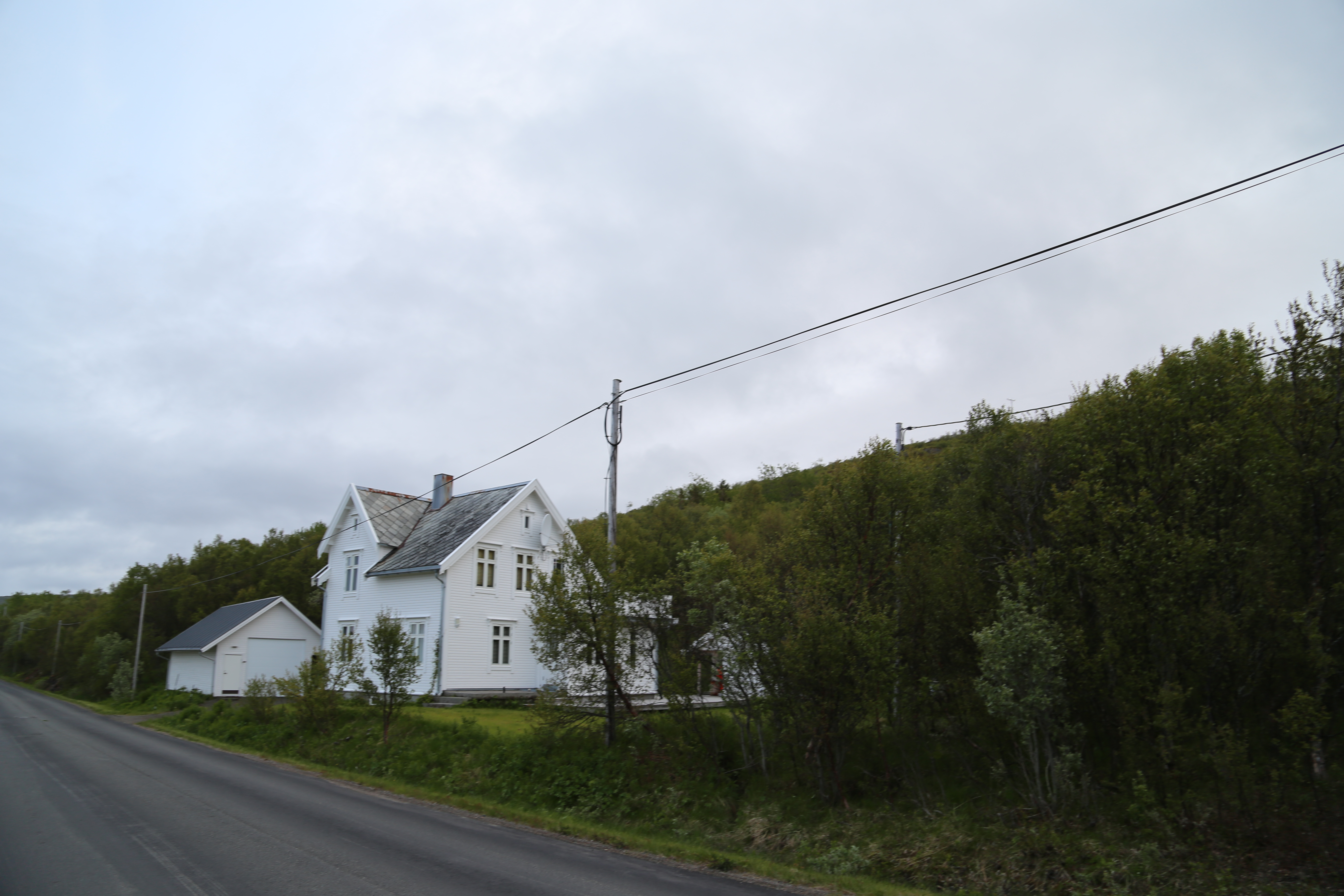 2014 Europe Trip Day 18 - Norway (Lofoten Islands: Sordal Tunnel (4 miles),  Sloverfjord Tunnel (2 miles), Chocolate Chip Rolls, Svolvaer, Lofoten Stockfish (Hanging Cod), Fishing Village Named Å, Snails, Fiskeburger (Fish Burger), Wild Reindeer) 