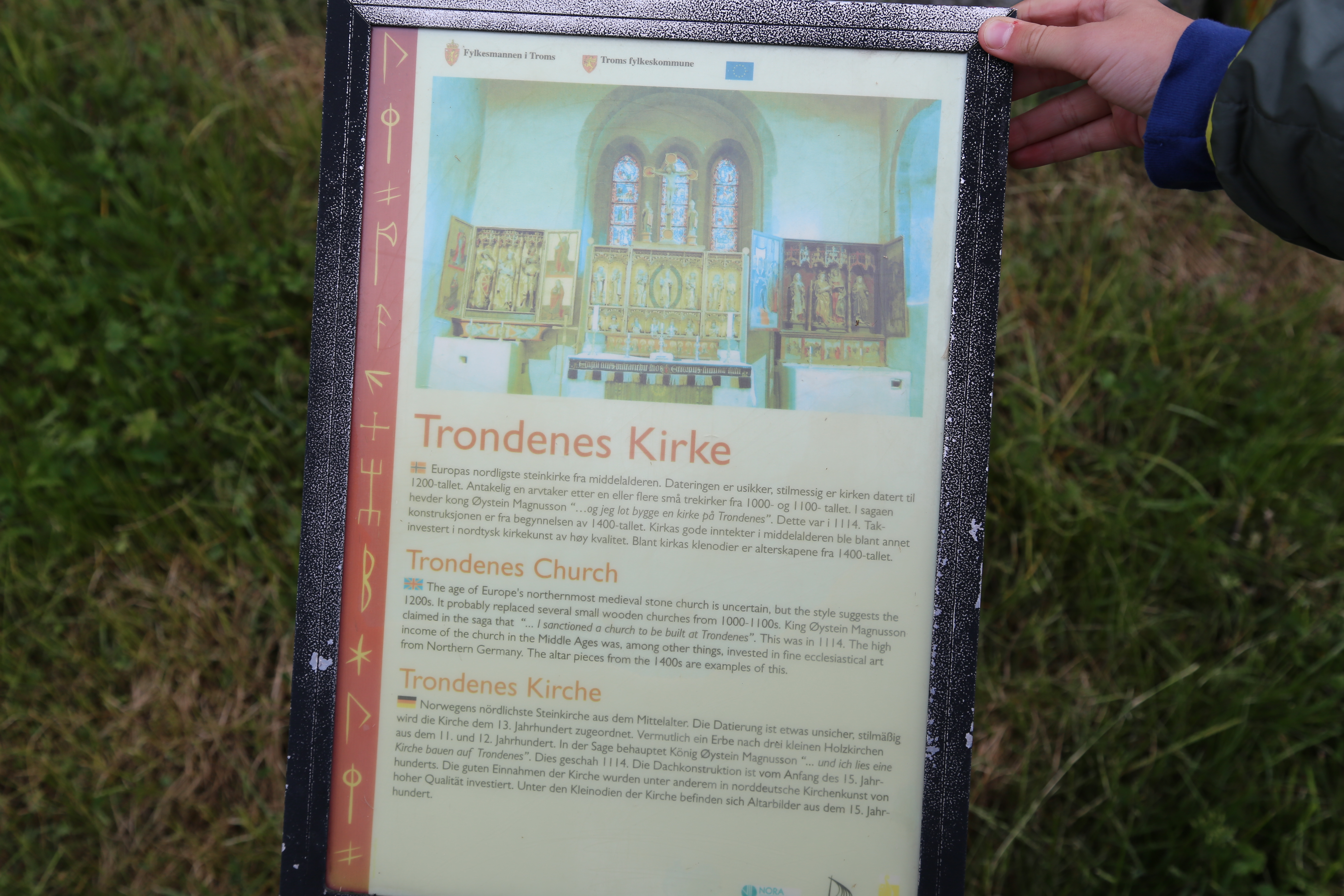 2014 Europe Trip Day 19 - Norway (Harstad & Kasfjord: Grete, Music Festival, Trondenes Church, Israelsen Gravestones, Viking Museum, Dinner with Israelsen Relatives (Tor-Arne & Bodil Eilertsen, Ernst Eilertsen, Arvid & Tove Eilertsen), Nupen Midnight Sun)