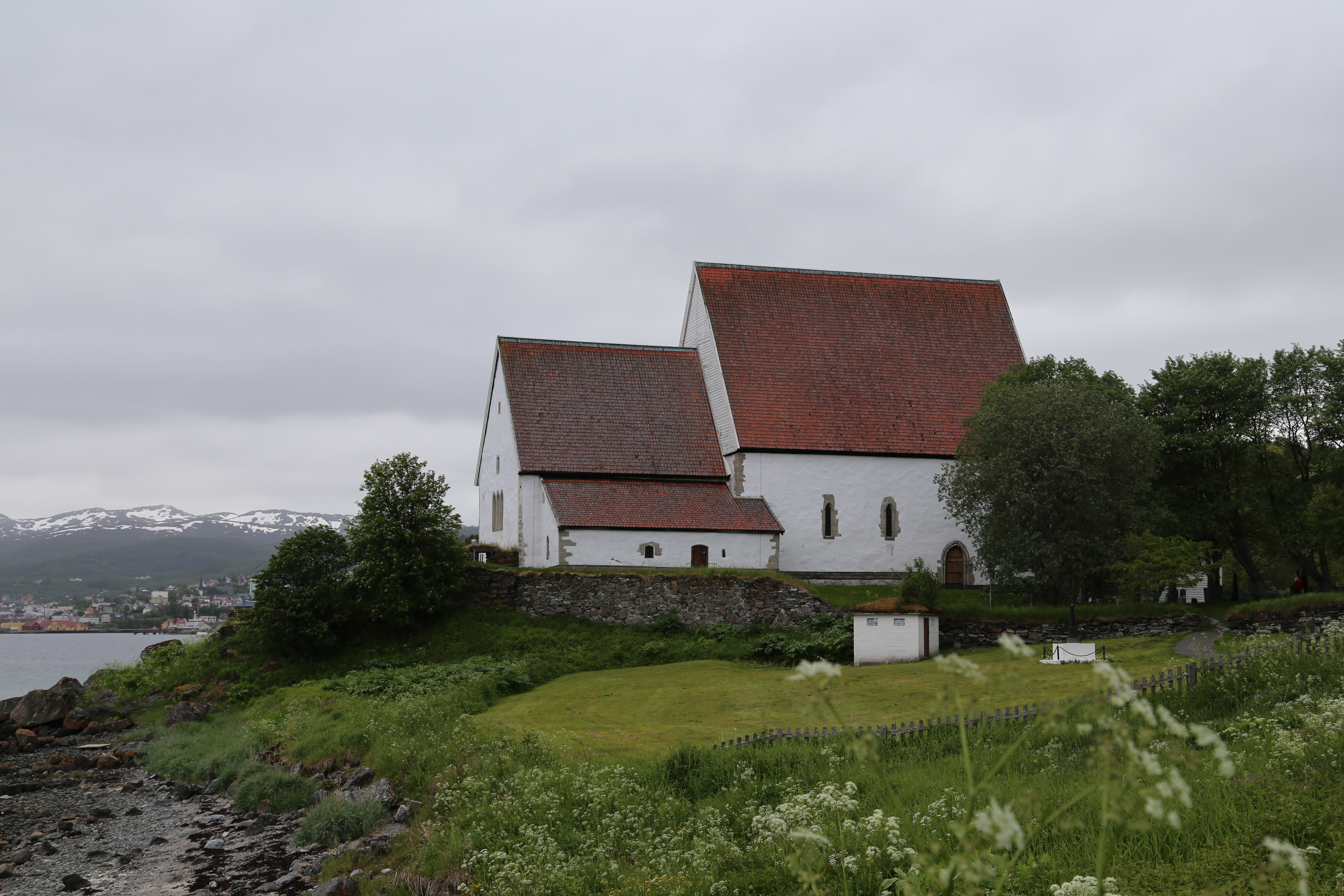 2014 Europe Trip Day 19 - Norway (Harstad & Kasfjord: Grete, Music Festival, Trondenes Church, Israelsen Gravestones, Viking Museum, Dinner with Israelsen Relatives (Tor-Arne & Bodil Eilertsen, Ernst Eilertsen, Arvid & Tove Eilertsen), Nupen Midnight Sun)