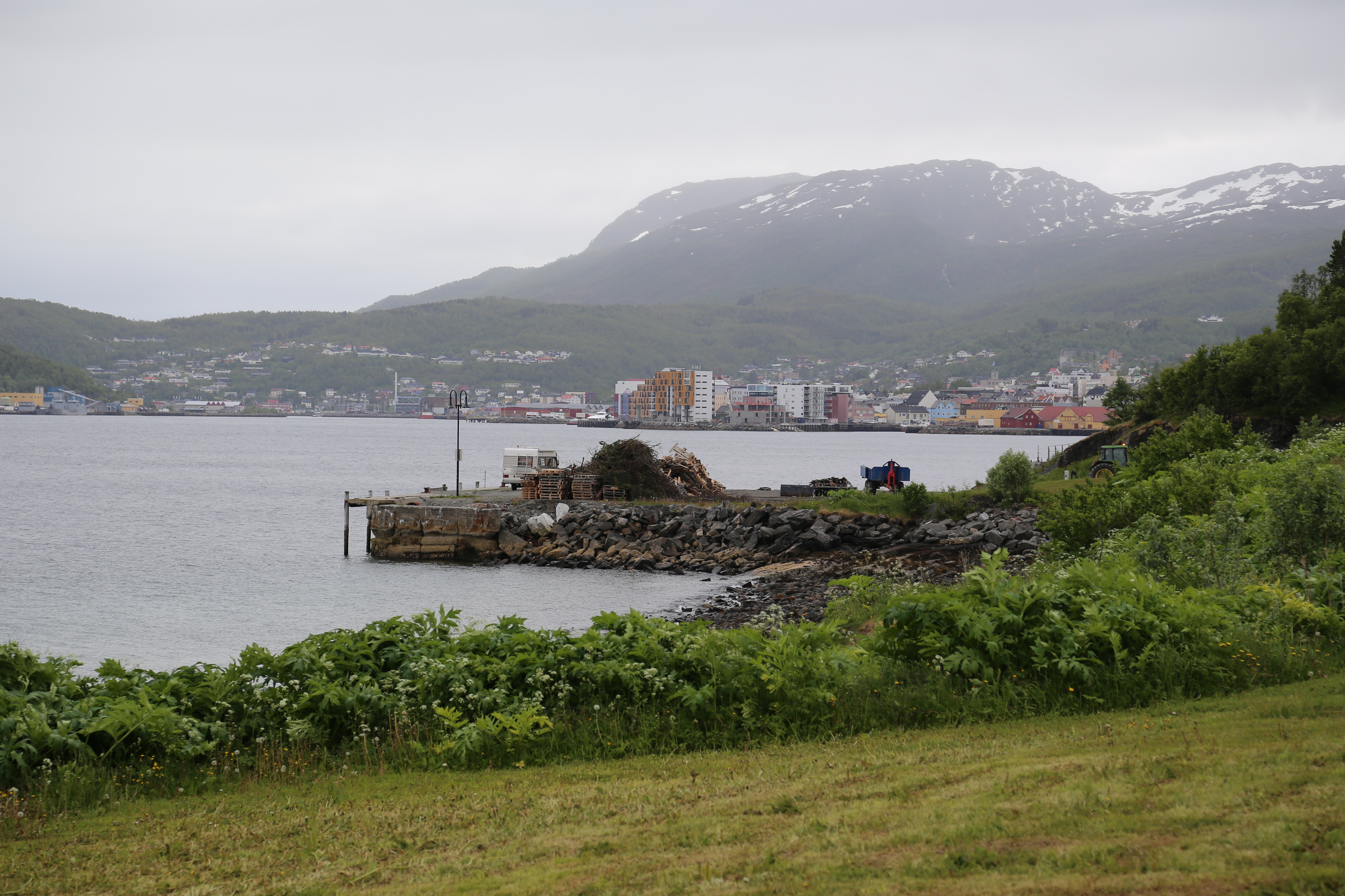 2014 Europe Trip Day 19 - Norway (Harstad & Kasfjord: Grete, Music Festival, Trondenes Church, Israelsen Gravestones, Viking Museum, Dinner with Israelsen Relatives (Tor-Arne & Bodil Eilertsen, Ernst Eilertsen, Arvid & Tove Eilertsen), Nupen Midnight Sun)