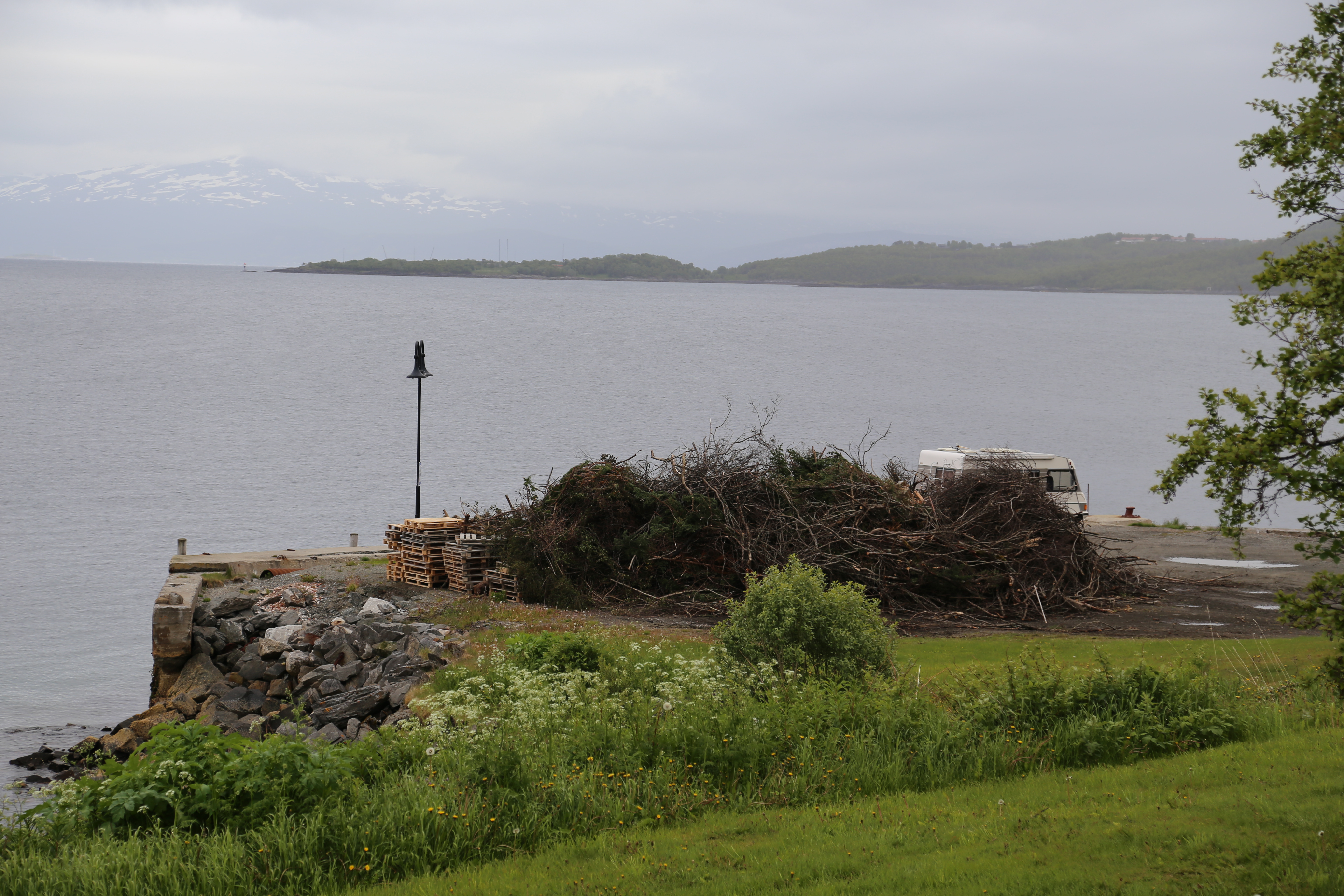 2014 Europe Trip Day 19 - Norway (Harstad & Kasfjord: Grete, Music Festival, Trondenes Church, Israelsen Gravestones, Viking Museum, Dinner with Israelsen Relatives (Tor-Arne & Bodil Eilertsen, Ernst Eilertsen, Arvid & Tove Eilertsen), Nupen Midnight Sun)