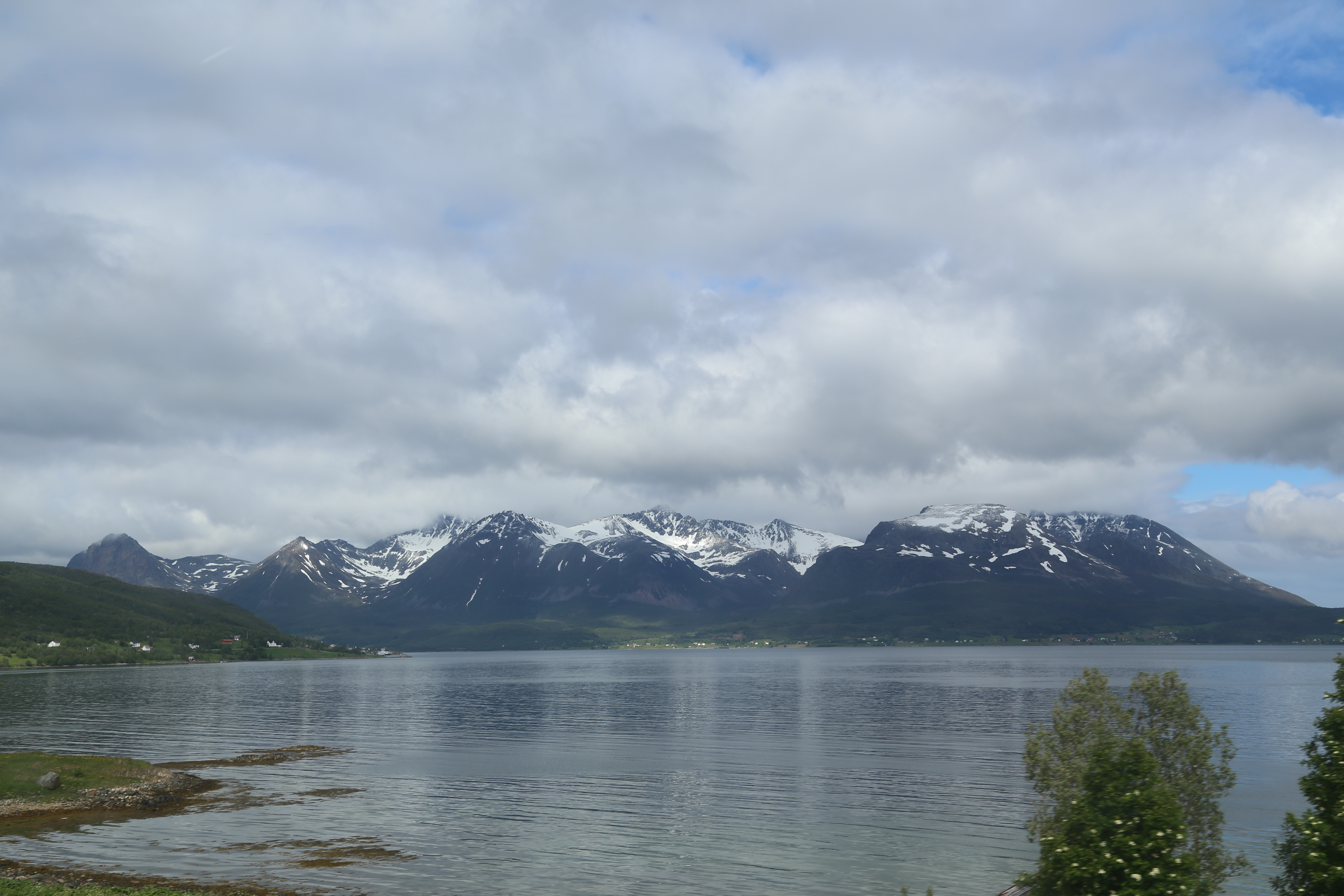 2014 Europe Trip Day 20 - Norway (Kasfjord & Aun: Midnight Sun, Aun, Home Where Andrew M. Israelsen Was Born, Where Andrew M. Israelsen Was Baptized (Kasfjordvatnet Lake), Eilertsen Farm, Harstad / Narvik Evenes Airport, Bergen Airport, 1860 Nordnes Home)