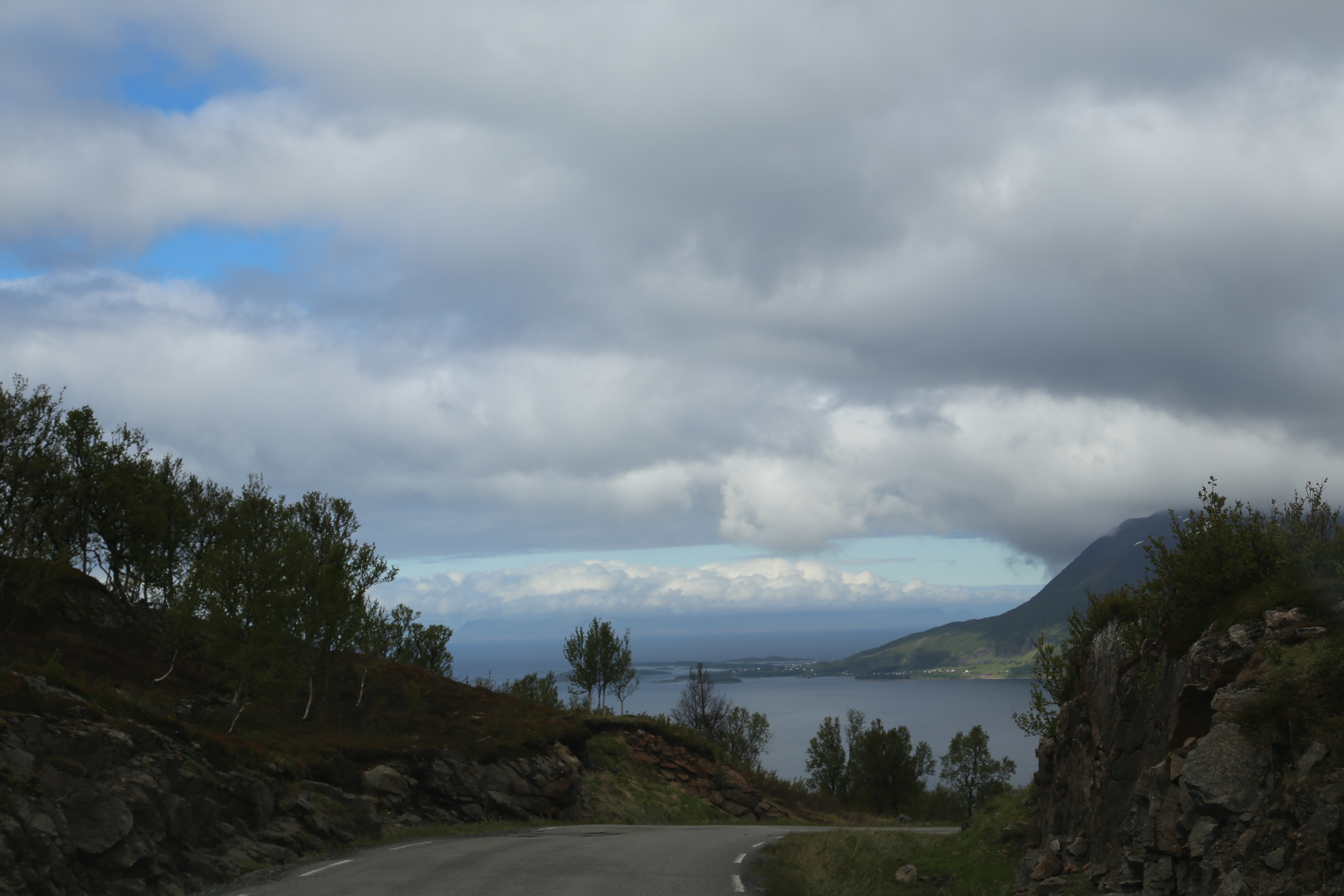 2014 Europe Trip Day 20 - Norway (Kasfjord & Aun: Midnight Sun, Aun, Home Where Andrew M. Israelsen Was Born, Where Andrew M. Israelsen Was Baptized (Kasfjordvatnet Lake), Eilertsen Farm, Harstad / Narvik Evenes Airport, Bergen Airport, 1860 Nordnes Home)