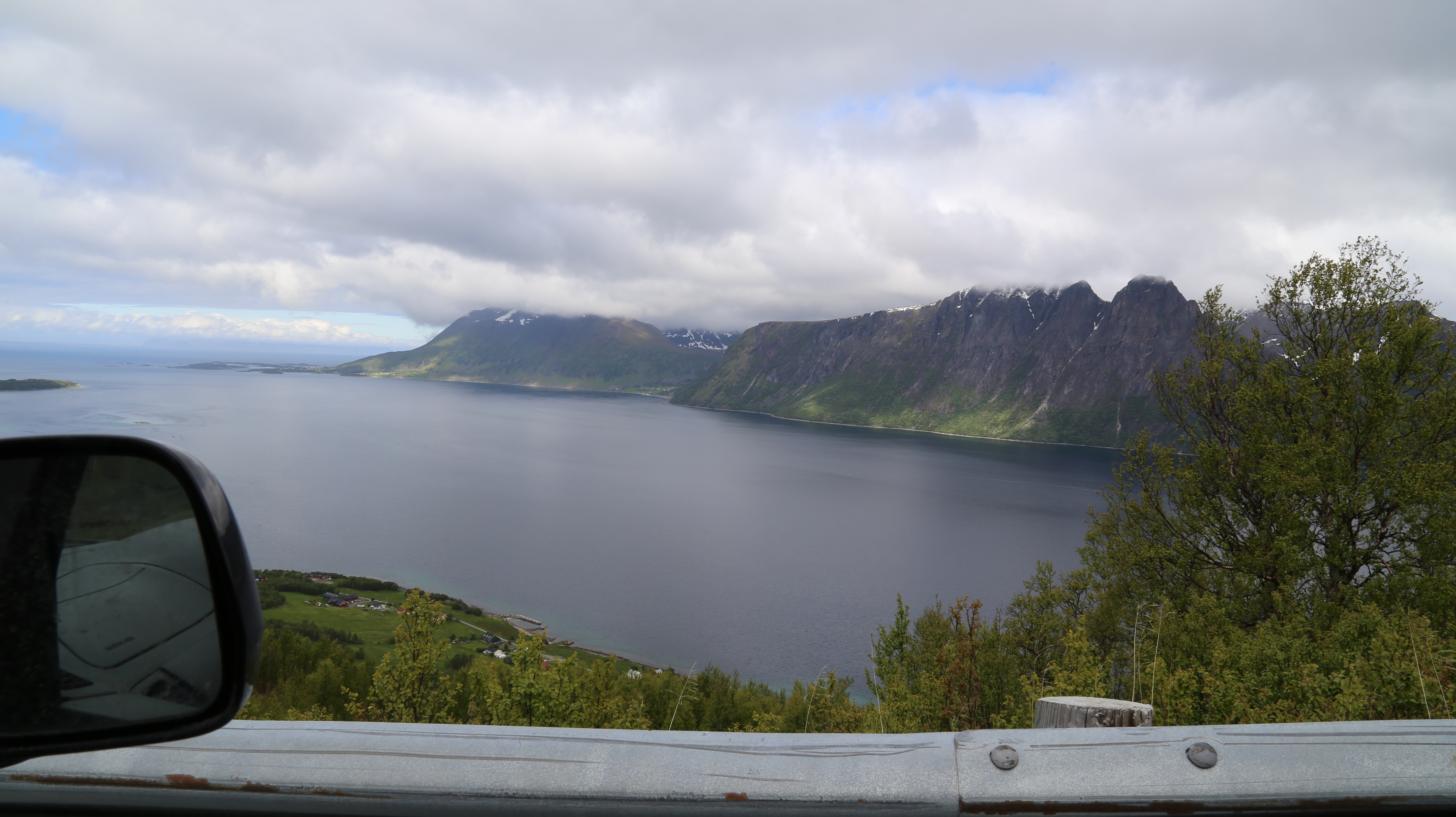 2014 Europe Trip Day 20 - Norway (Kasfjord & Aun: Midnight Sun, Aun, Home Where Andrew M. Israelsen Was Born, Where Andrew M. Israelsen Was Baptized (Kasfjordvatnet Lake), Eilertsen Farm, Harstad / Narvik Evenes Airport, Bergen Airport, 1860 Nordnes Home)