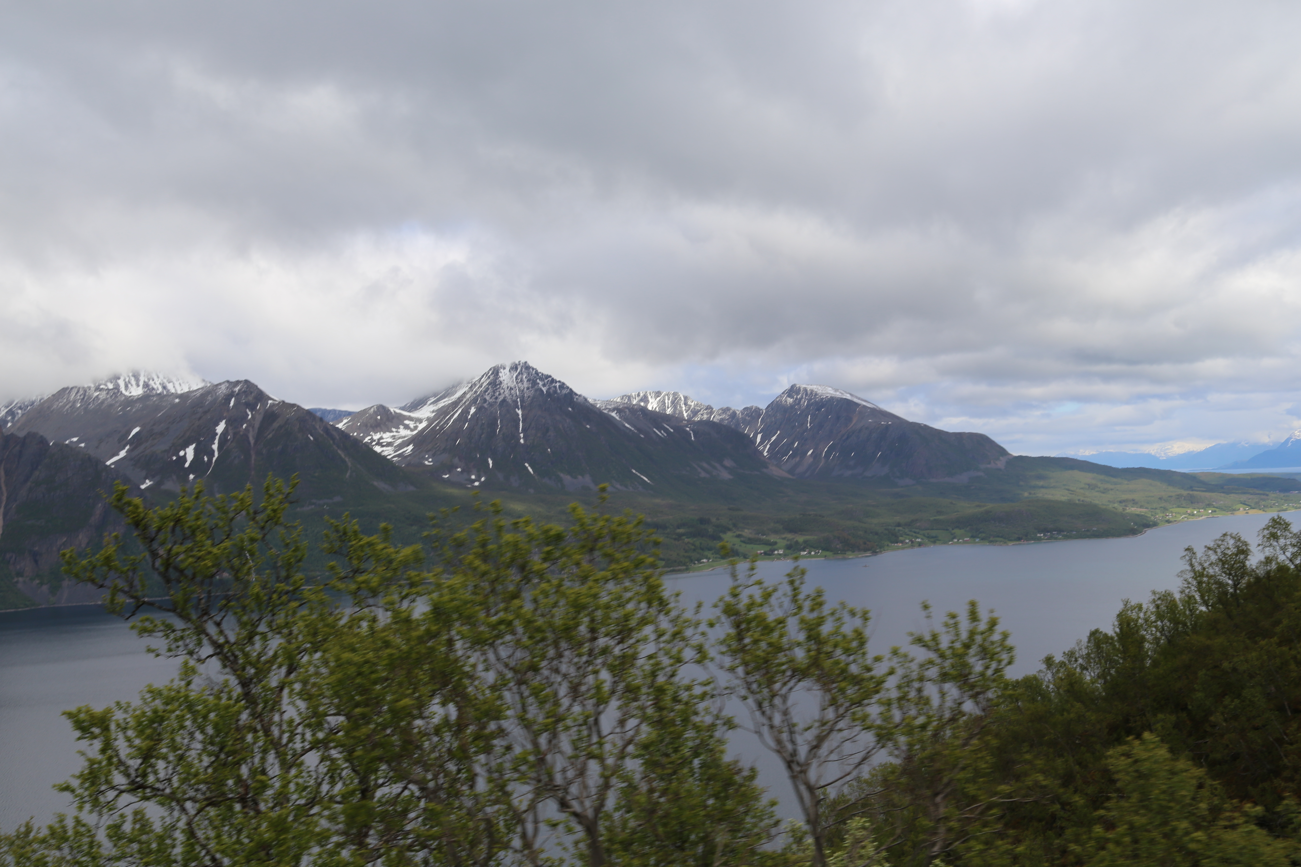 2014 Europe Trip Day 20 - Norway (Kasfjord & Aun: Midnight Sun, Aun, Home Where Andrew M. Israelsen Was Born, Where Andrew M. Israelsen Was Baptized (Kasfjordvatnet Lake), Eilertsen Farm, Harstad / Narvik Evenes Airport, Bergen Airport, 1860 Nordnes Home)