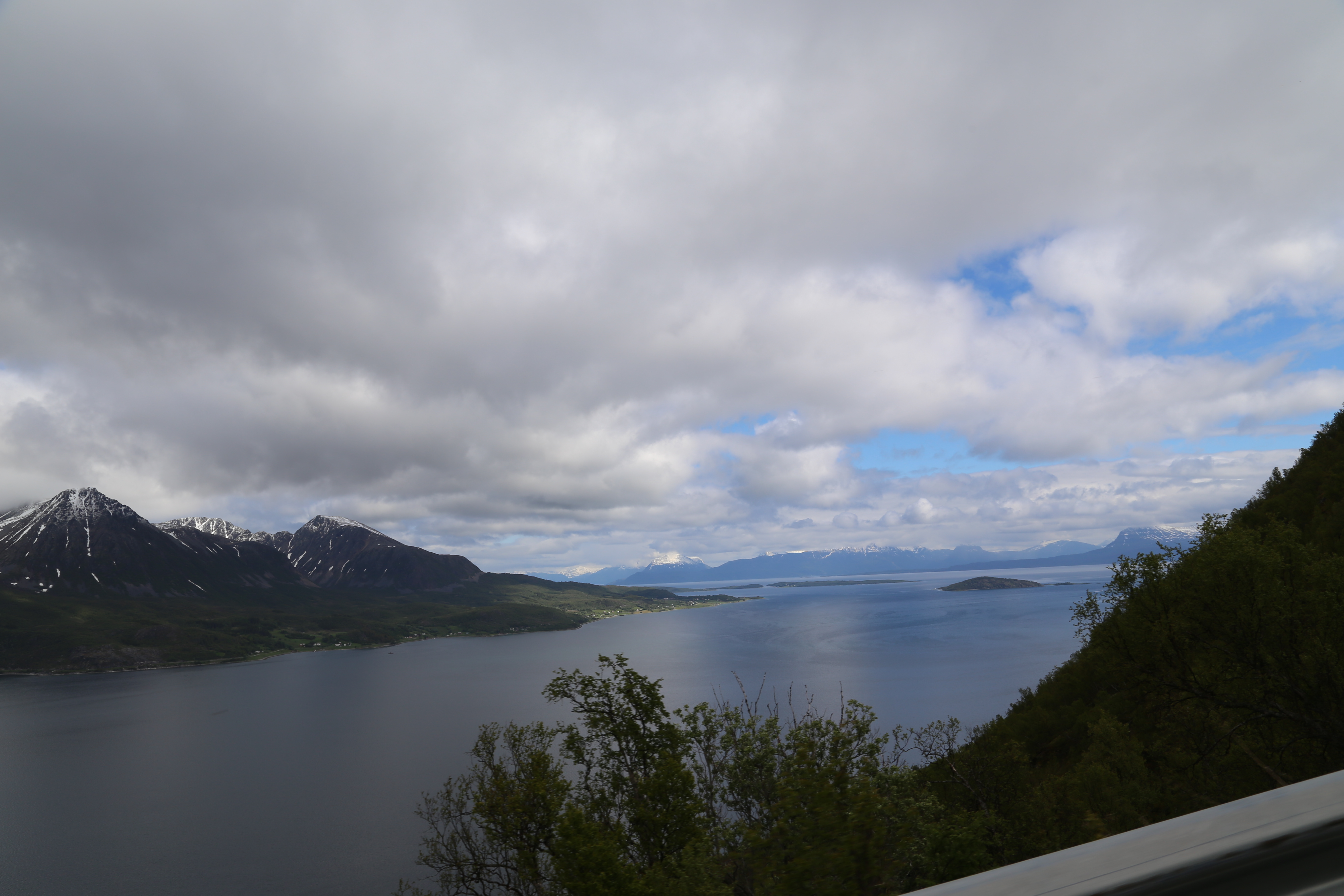 2014 Europe Trip Day 20 - Norway (Kasfjord & Aun: Midnight Sun, Aun, Home Where Andrew M. Israelsen Was Born, Where Andrew M. Israelsen Was Baptized (Kasfjordvatnet Lake), Eilertsen Farm, Harstad / Narvik Evenes Airport, Bergen Airport, 1860 Nordnes Home)