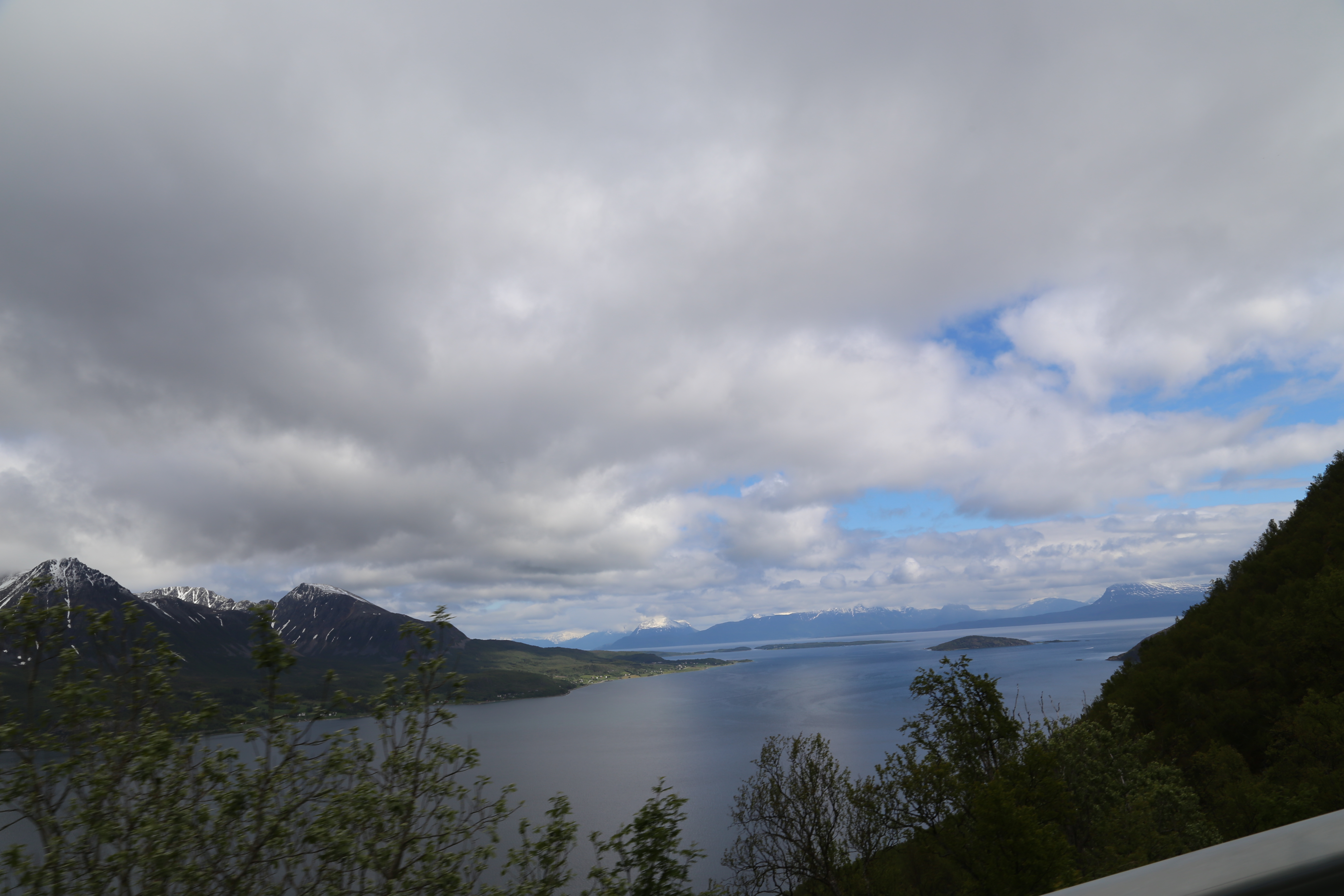 2014 Europe Trip Day 20 - Norway (Kasfjord & Aun: Midnight Sun, Aun, Home Where Andrew M. Israelsen Was Born, Where Andrew M. Israelsen Was Baptized (Kasfjordvatnet Lake), Eilertsen Farm, Harstad / Narvik Evenes Airport, Bergen Airport, 1860 Nordnes Home)