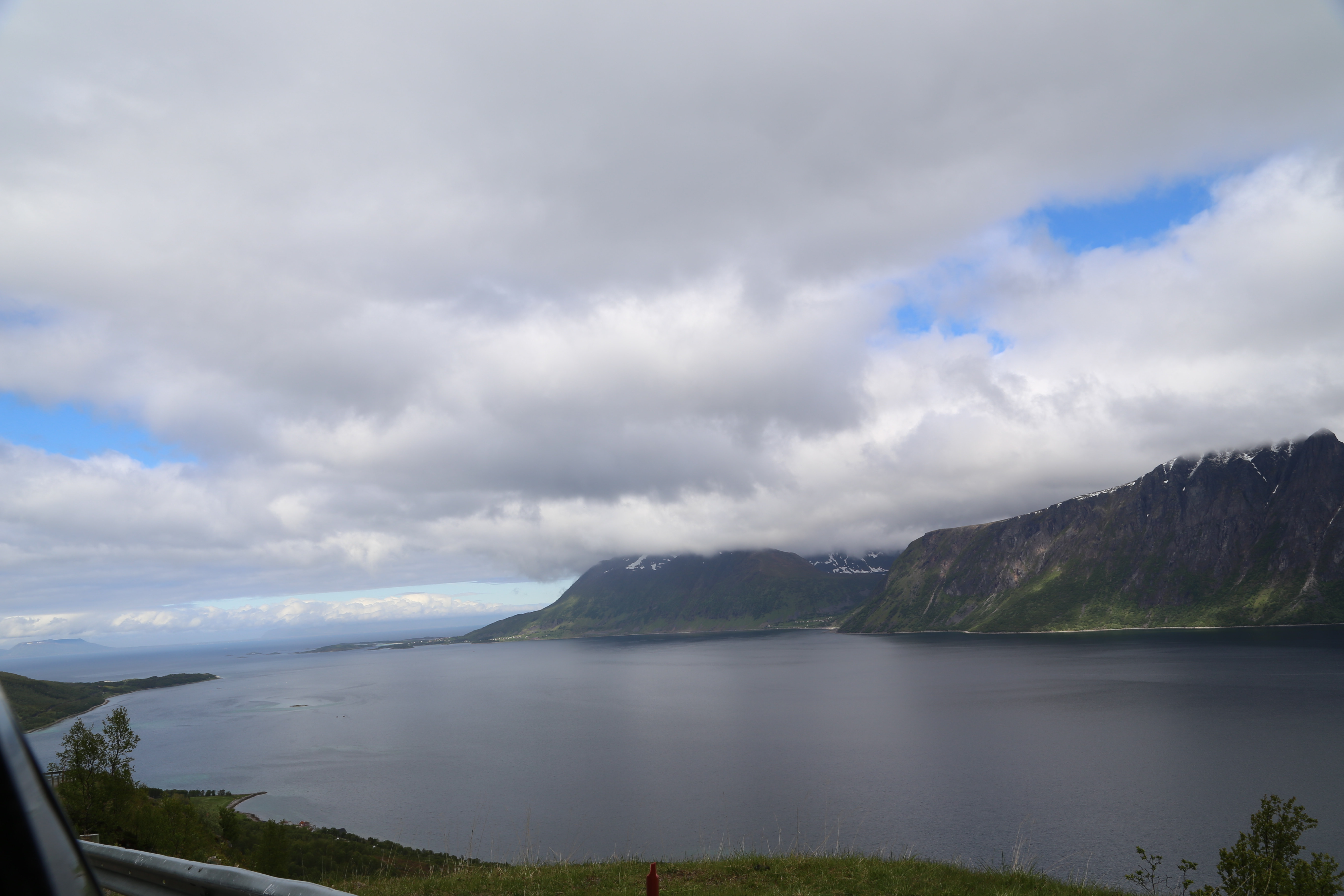 2014 Europe Trip Day 20 - Norway (Kasfjord & Aun: Midnight Sun, Aun, Home Where Andrew M. Israelsen Was Born, Where Andrew M. Israelsen Was Baptized (Kasfjordvatnet Lake), Eilertsen Farm, Harstad / Narvik Evenes Airport, Bergen Airport, 1860 Nordnes Home)