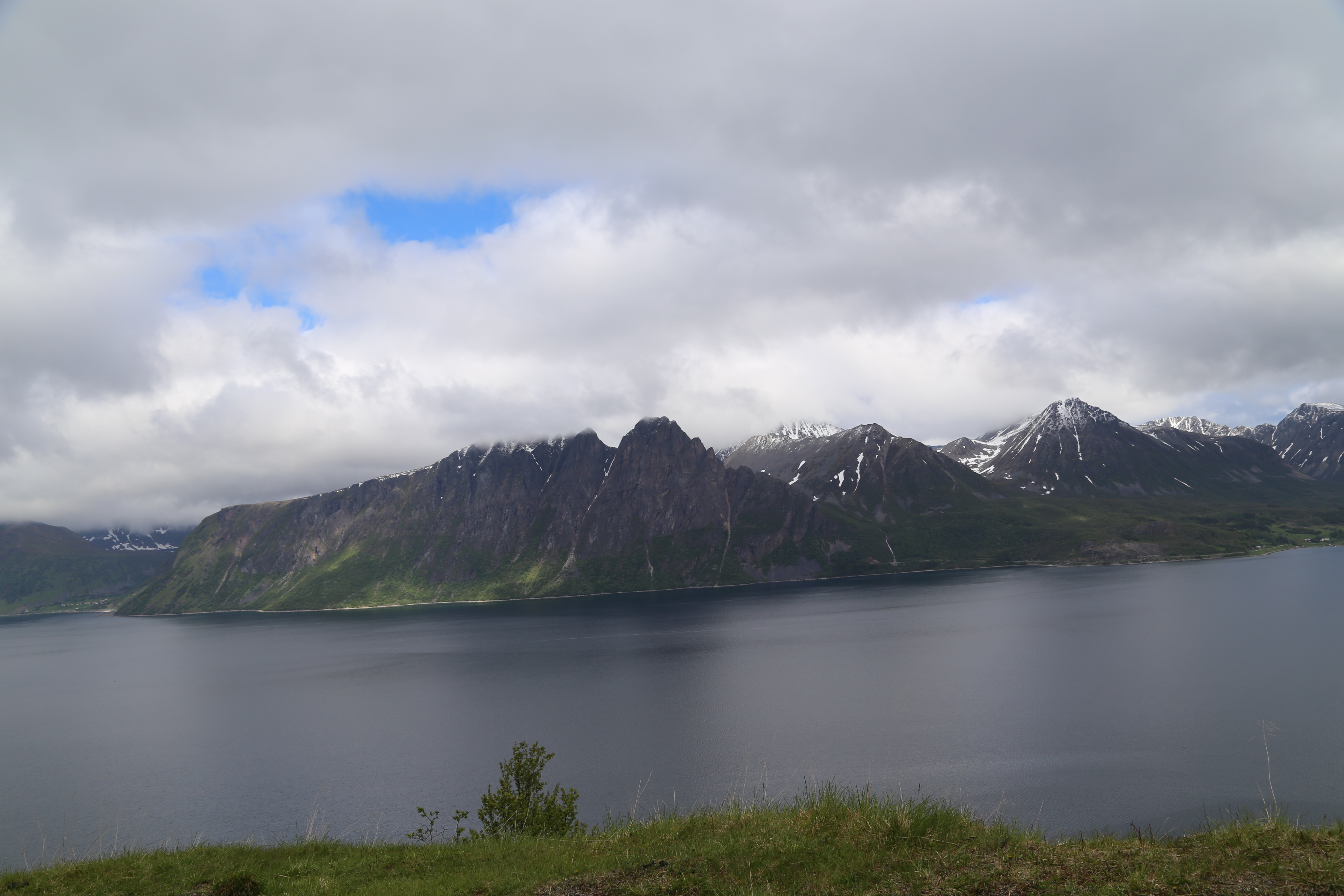 2014 Europe Trip Day 20 - Norway (Kasfjord & Aun: Midnight Sun, Aun, Home Where Andrew M. Israelsen Was Born, Where Andrew M. Israelsen Was Baptized (Kasfjordvatnet Lake), Eilertsen Farm, Harstad / Narvik Evenes Airport, Bergen Airport, 1860 Nordnes Home)