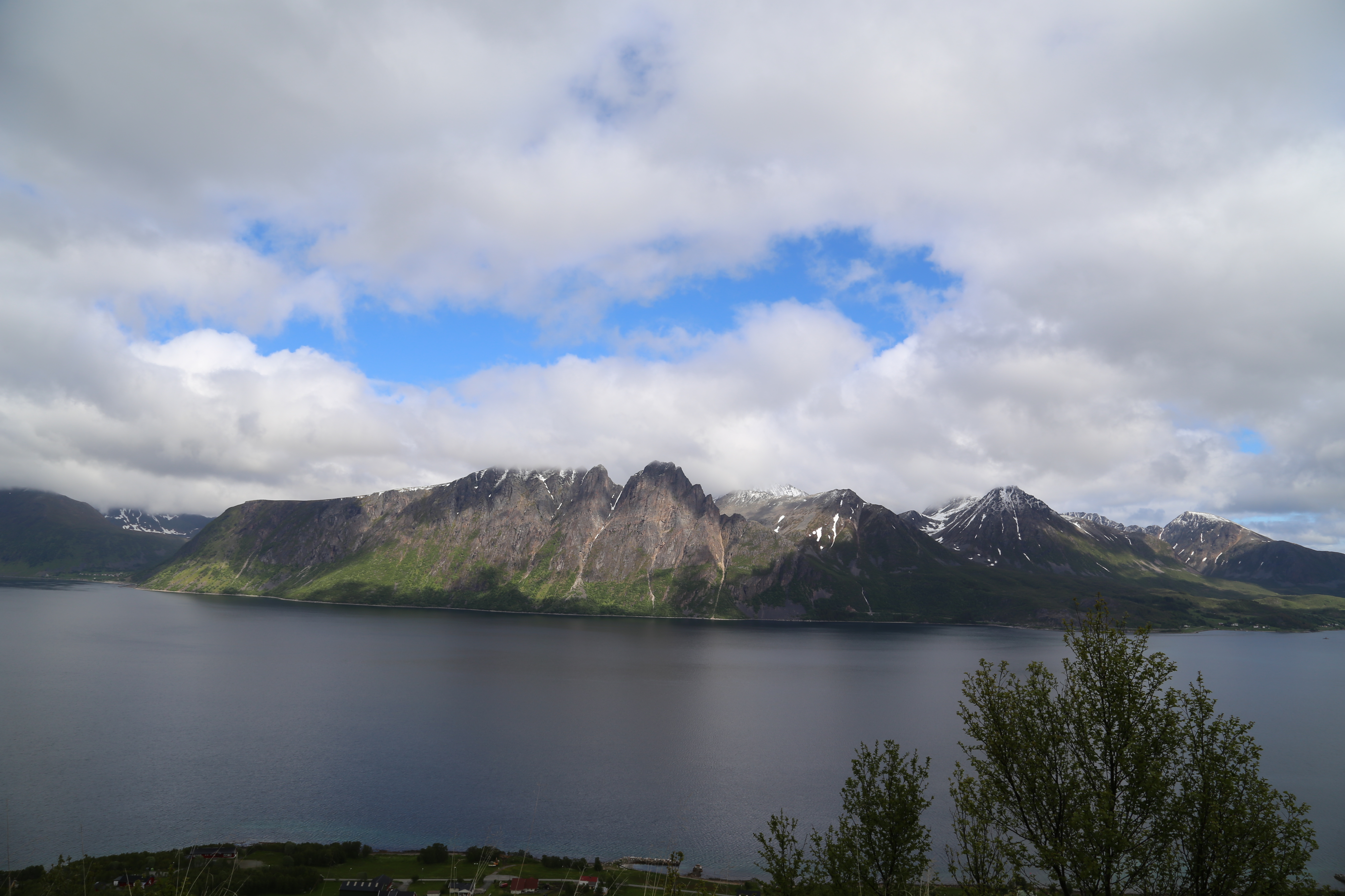 2014 Europe Trip Day 20 - Norway (Kasfjord & Aun: Midnight Sun, Aun, Home Where Andrew M. Israelsen Was Born, Where Andrew M. Israelsen Was Baptized (Kasfjordvatnet Lake), Eilertsen Farm, Harstad / Narvik Evenes Airport, Bergen Airport, 1860 Nordnes Home)