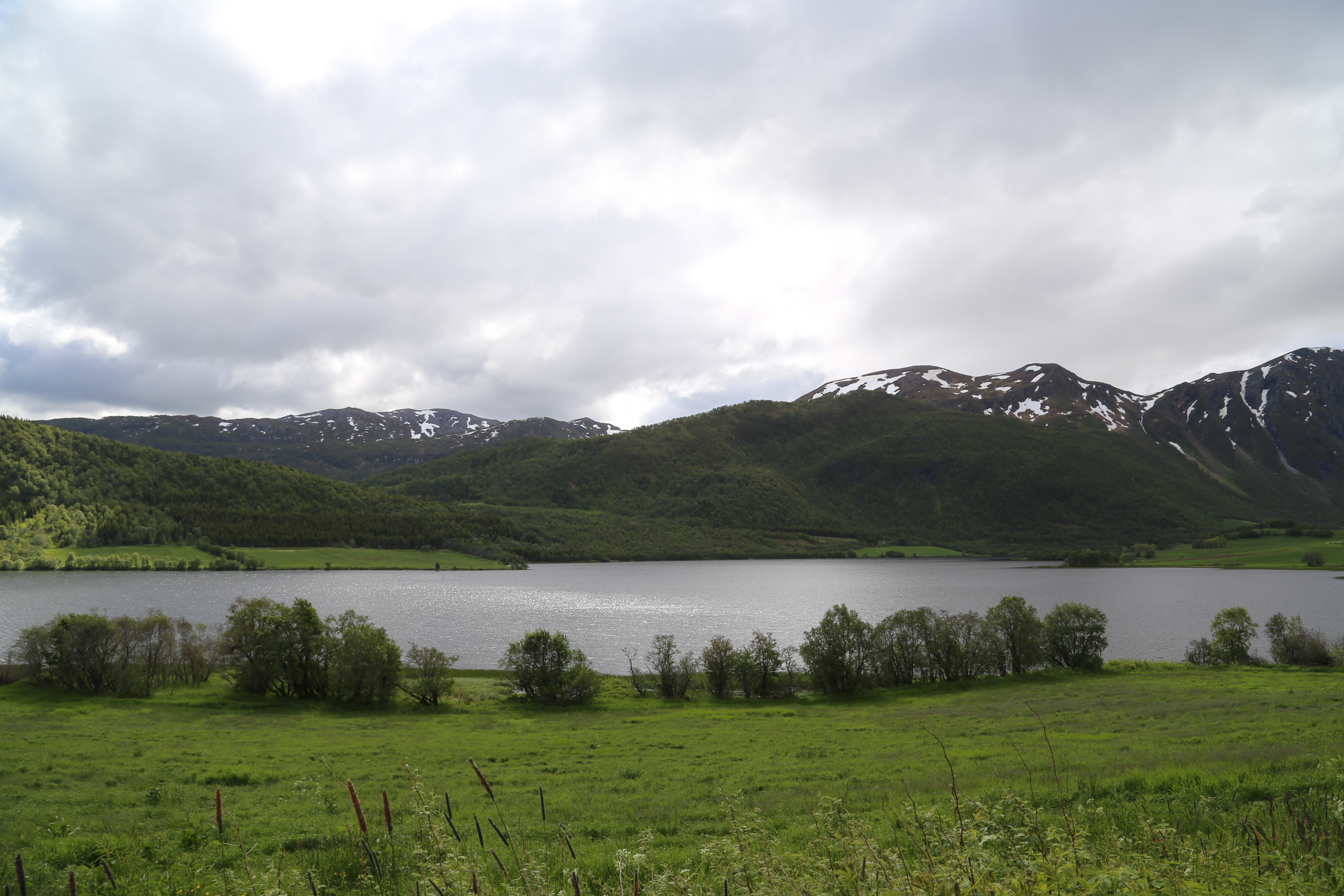 2014 Europe Trip Day 20 - Norway (Kasfjord & Aun: Midnight Sun, Aun, Home Where Andrew M. Israelsen Was Born, Where Andrew M. Israelsen Was Baptized (Kasfjordvatnet Lake), Eilertsen Farm, Harstad / Narvik Evenes Airport, Bergen Airport, 1860 Nordnes Home)