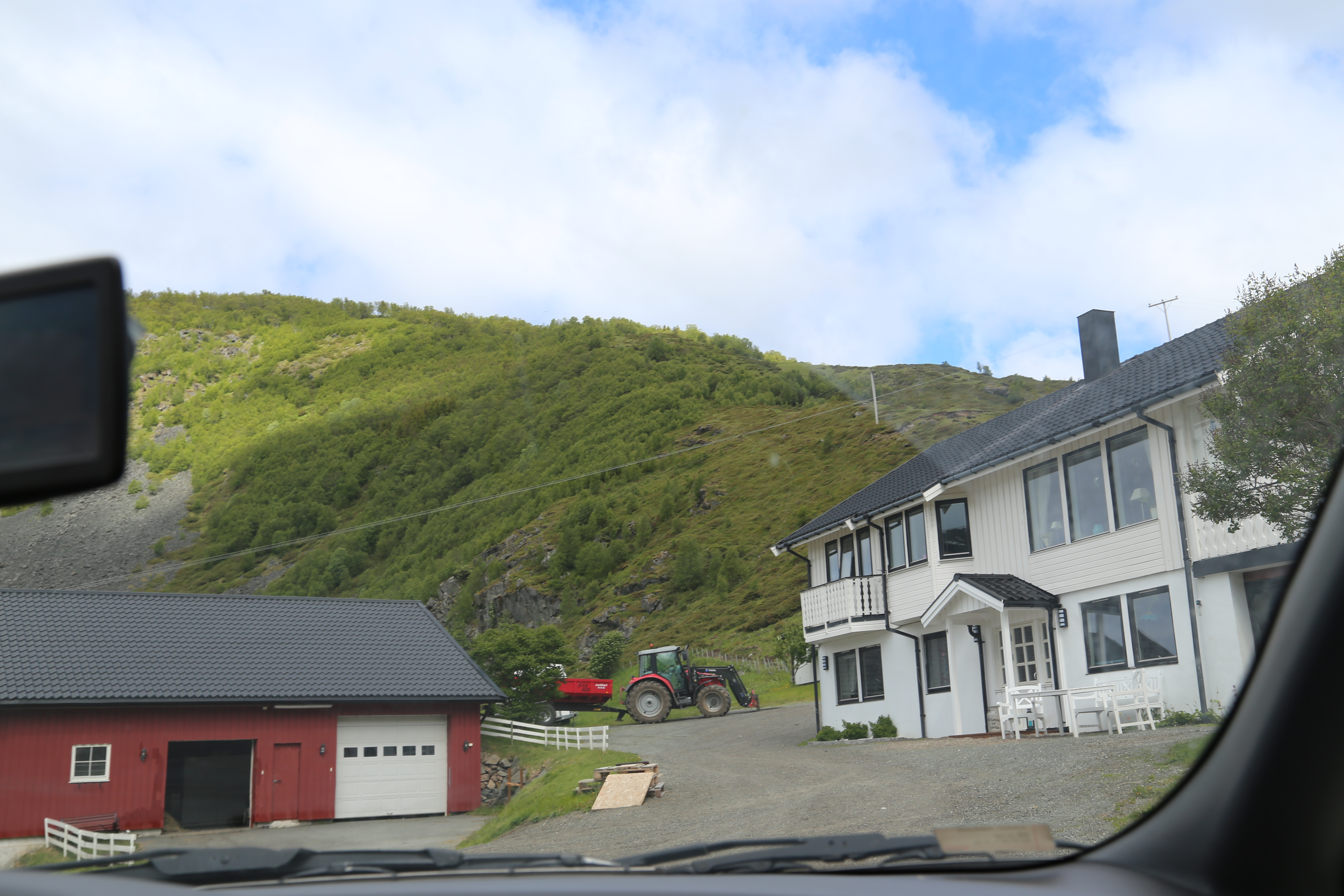 2014 Europe Trip Day 20 - Norway (Kasfjord & Aun: Midnight Sun, Aun, Home Where Andrew M. Israelsen Was Born, Where Andrew M. Israelsen Was Baptized (Kasfjordvatnet Lake), Eilertsen Farm, Harstad / Narvik Evenes Airport, Bergen Airport, 1860 Nordnes Home)