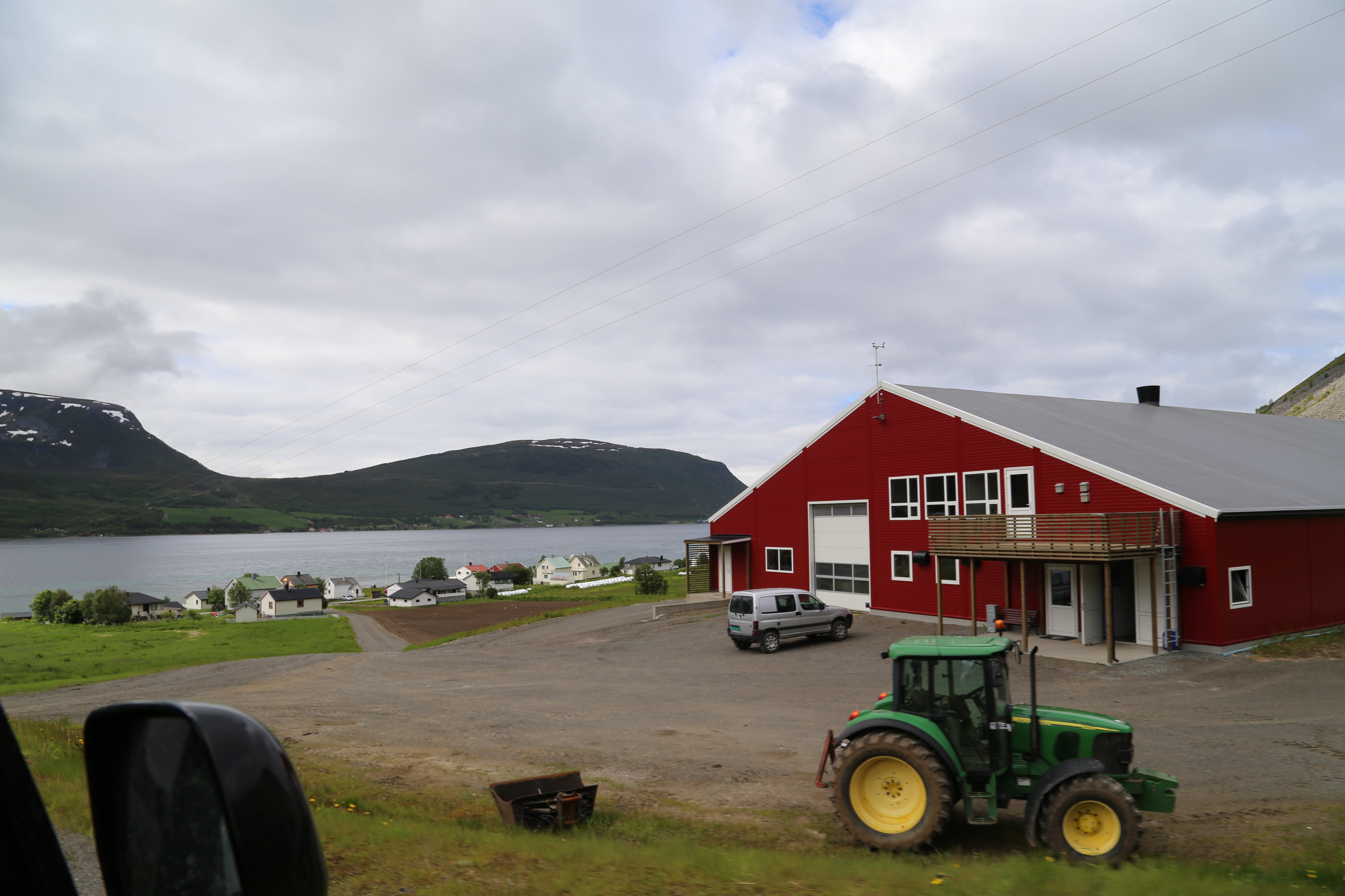 2014 Europe Trip Day 20 - Norway (Kasfjord & Aun: Midnight Sun, Aun, Home Where Andrew M. Israelsen Was Born, Where Andrew M. Israelsen Was Baptized (Kasfjordvatnet Lake), Eilertsen Farm, Harstad / Narvik Evenes Airport, Bergen Airport, 1860 Nordnes Home)