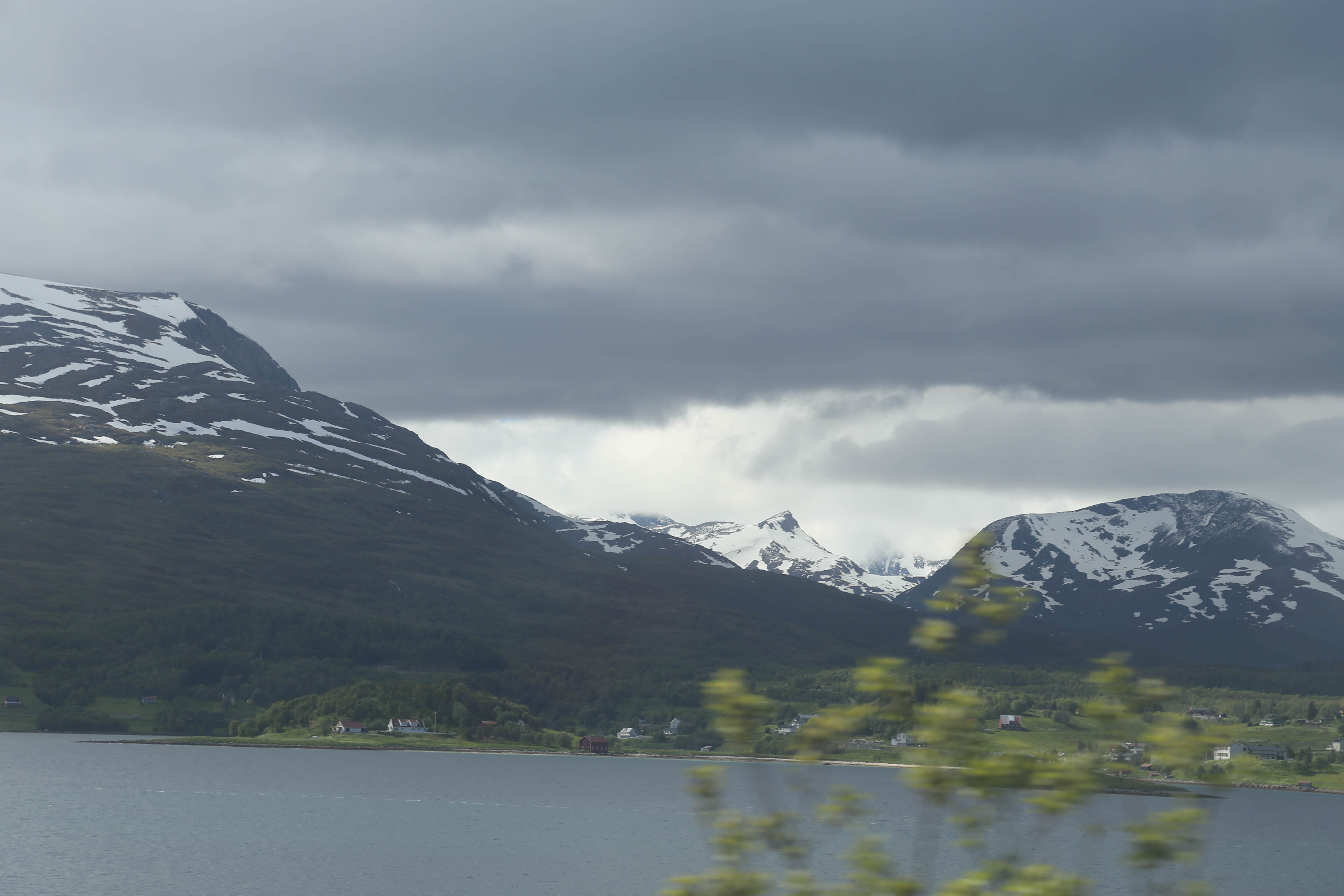 2014 Europe Trip Day 20 - Norway (Kasfjord & Aun: Midnight Sun, Aun, Home Where Andrew M. Israelsen Was Born, Where Andrew M. Israelsen Was Baptized (Kasfjordvatnet Lake), Eilertsen Farm, Harstad / Narvik Evenes Airport, Bergen Airport, 1860 Nordnes Home)