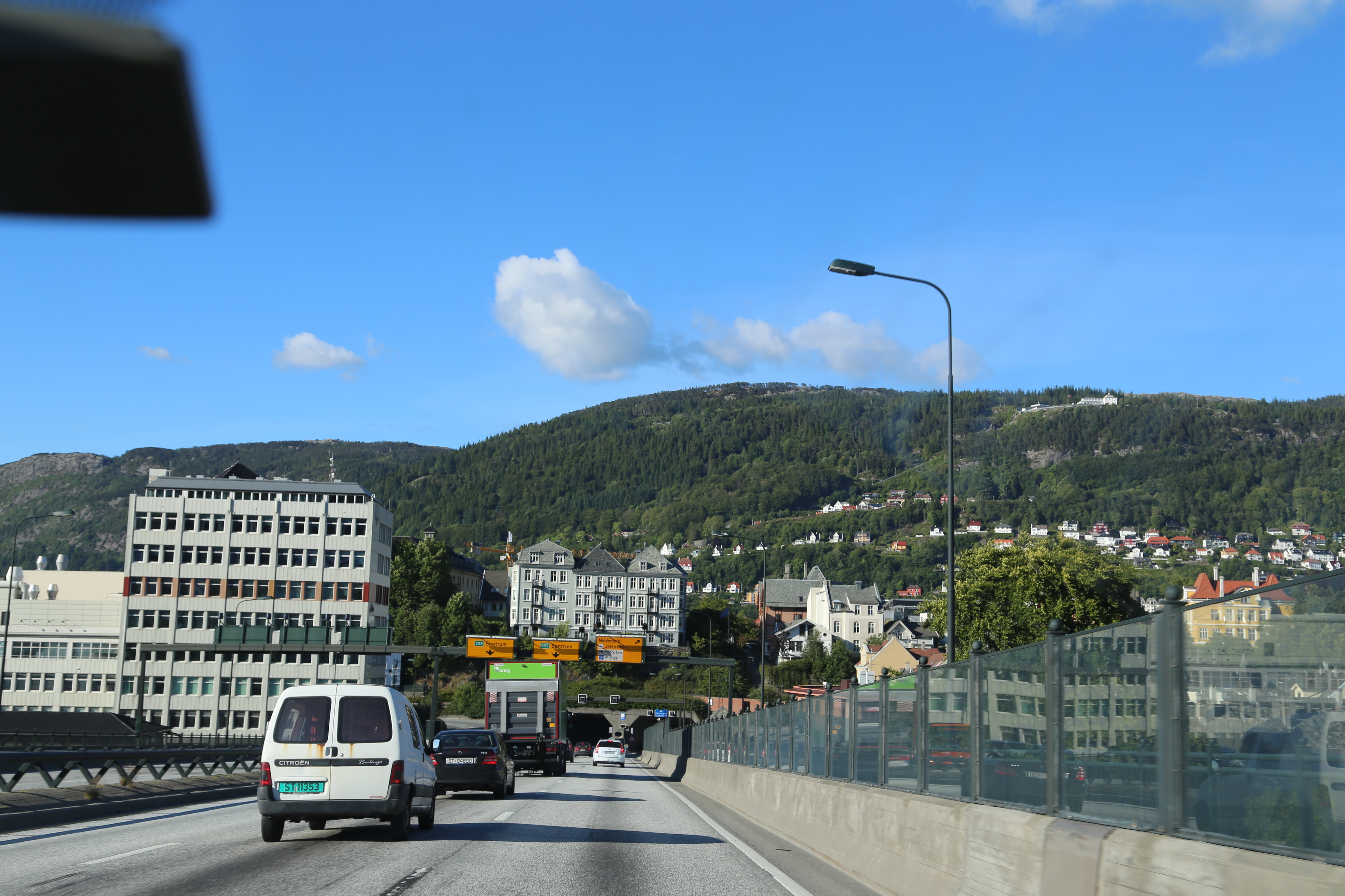 2014 Europe Trip Day 20 - Norway (Kasfjord & Aun: Midnight Sun, Aun, Home Where Andrew M. Israelsen Was Born, Where Andrew M. Israelsen Was Baptized (Kasfjordvatnet Lake), Eilertsen Farm, Harstad / Narvik Evenes Airport, Bergen Airport, 1860 Nordnes Home)
