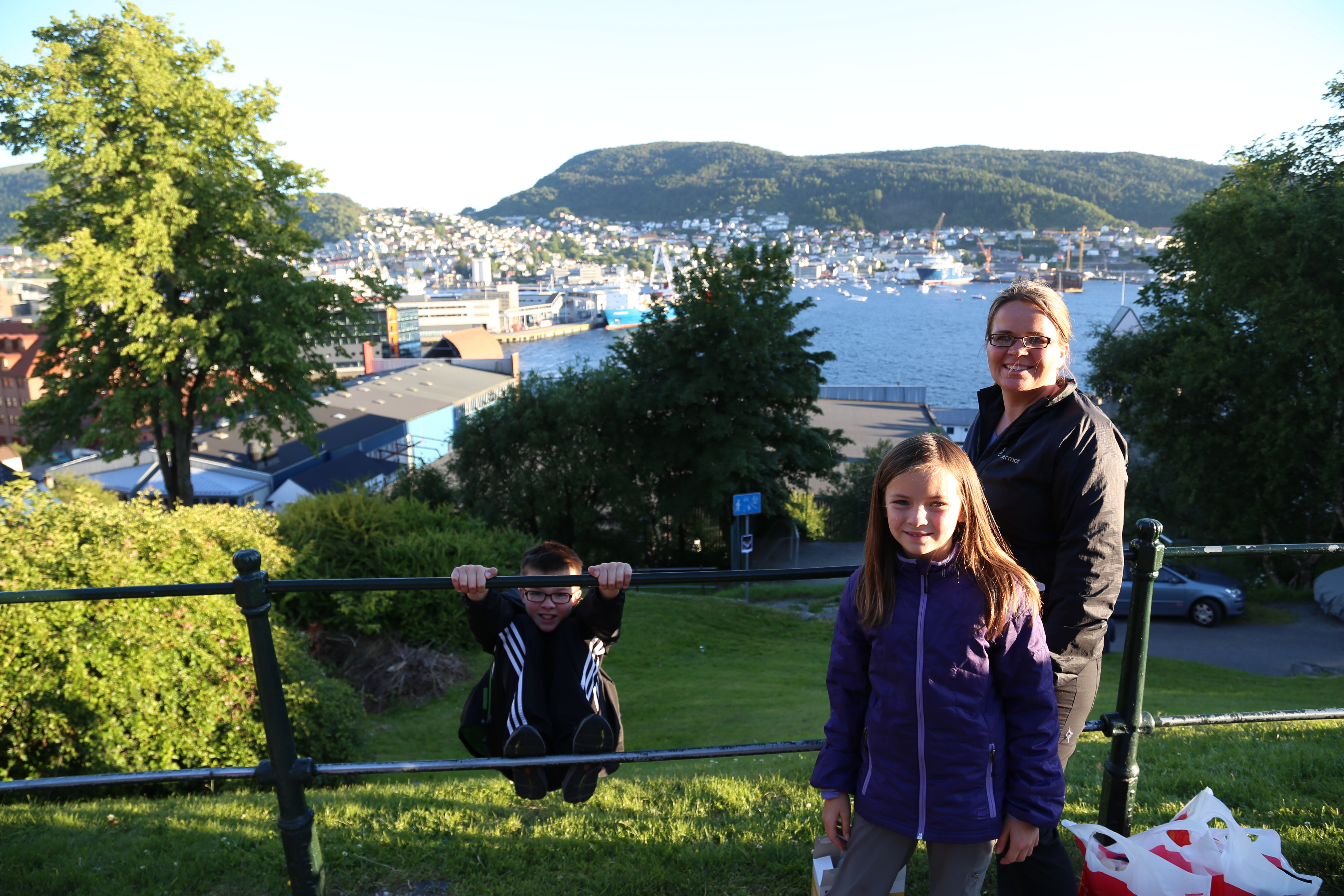 2014 Europe Trip Day 20 - Norway (Kasfjord & Aun: Midnight Sun, Aun, Home Where Andrew M. Israelsen Was Born, Where Andrew M. Israelsen Was Baptized (Kasfjordvatnet Lake), Eilertsen Farm, Harstad / Narvik Evenes Airport, Bergen Airport, 1860 Nordnes Home)