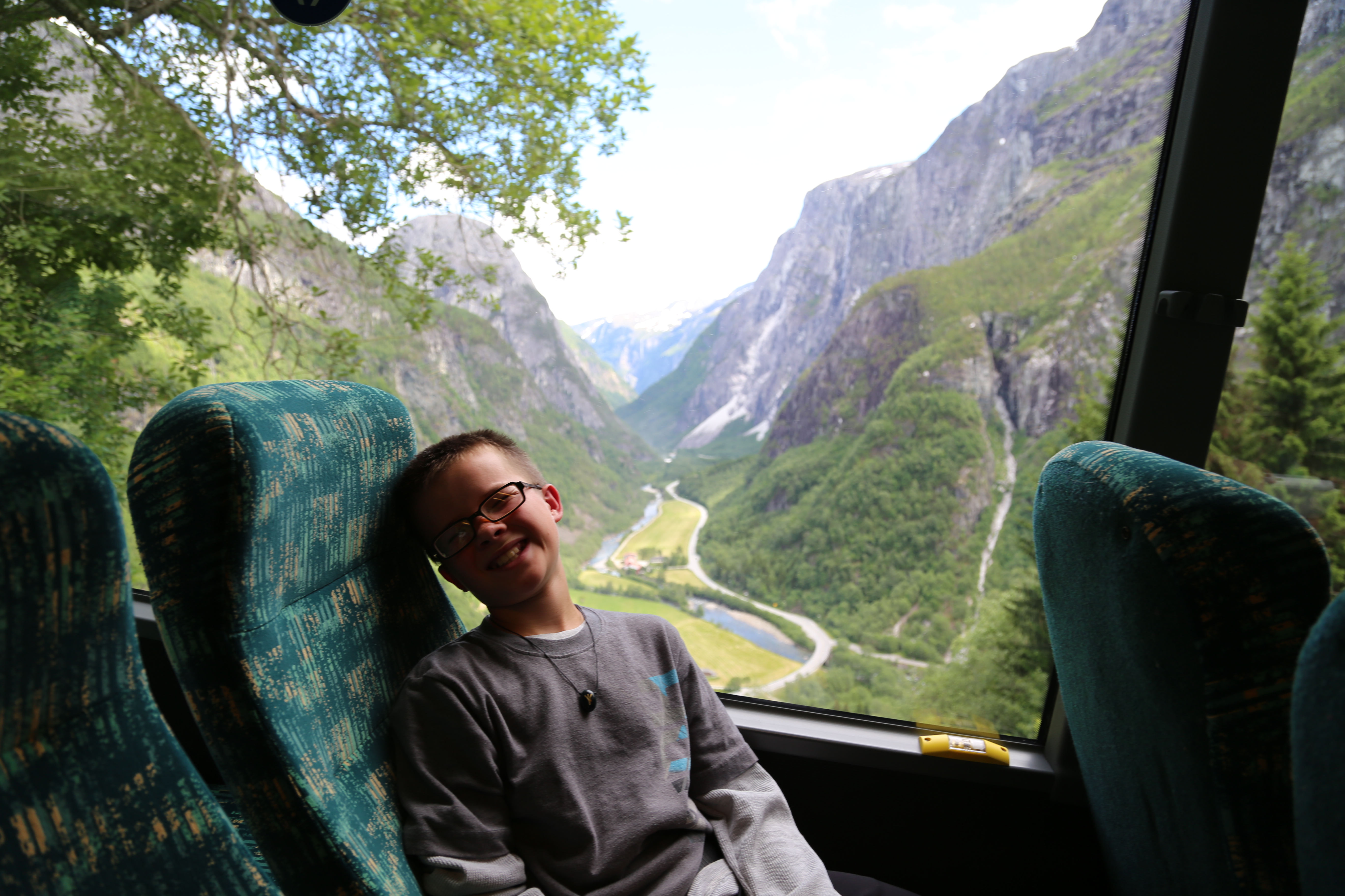 2014 Europe Trip Day 21 - Norway (Norway in a Nutshell (Roundtrip from Bergen via Myrdal): Train Bergen-Myrdal, The Flåm Railway, Fjord Cruise Flam-Gudvangen, Nærøyfjord (Narrowest Fjord in World), Bus Gudvangen-Voss, Train Voss-Bergen)