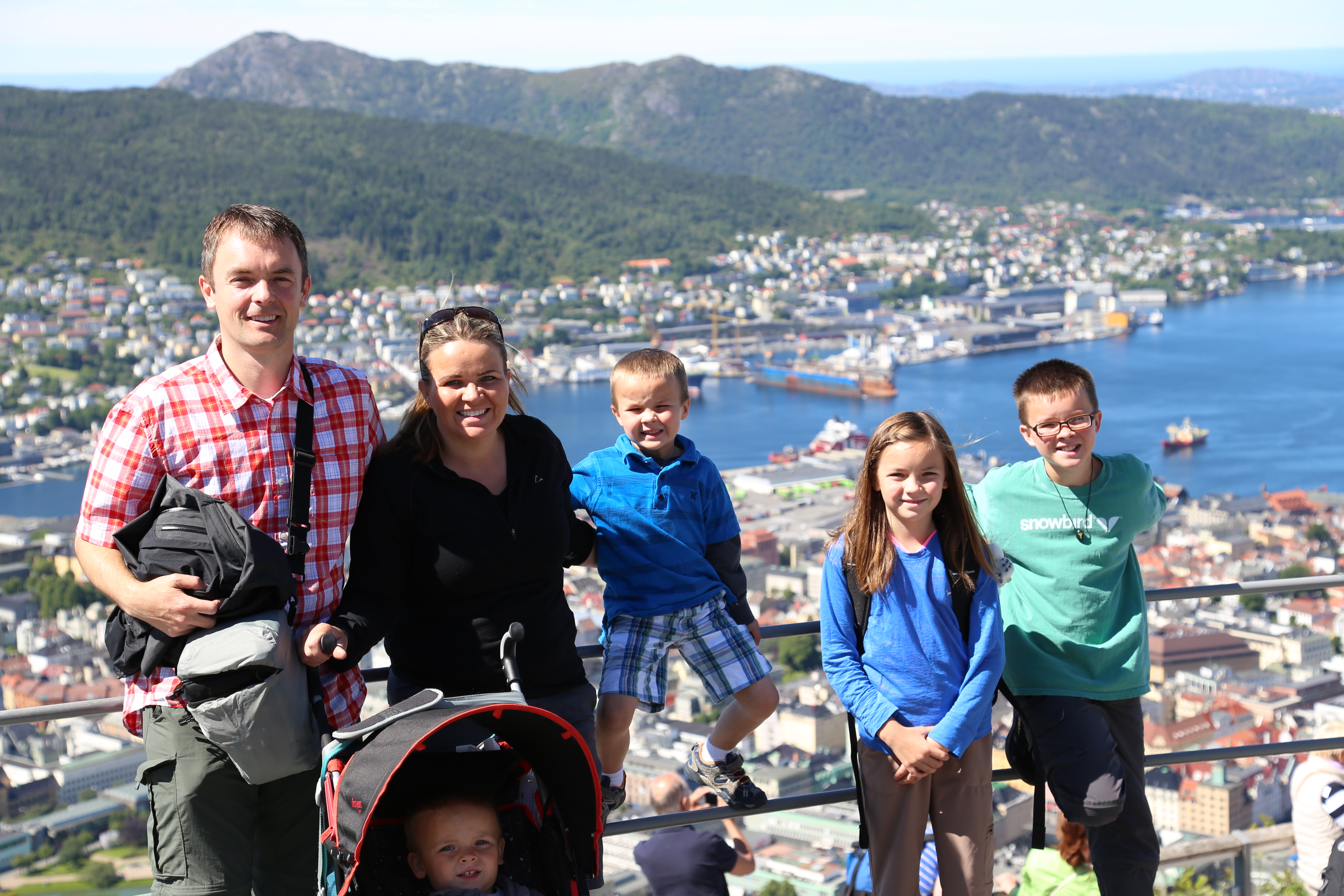 2014 Europe Trip Day 22 - Norway (Bergen: Fish Cakes, Fløibanen Funicular (Cable Railway up Mountain), Canoeing on Skomakerdiket Lake, Fisketorget (The Fish Market), Bryggen Wharf, Nordnes Seawater Pool, Jumping into the North Sea, Nordnes Alleys)